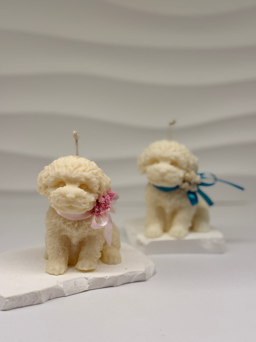 Hunde-Kerze aus Rapswachs – nachhaltige Kerze handgemacht Standkerze Floma Candle & More