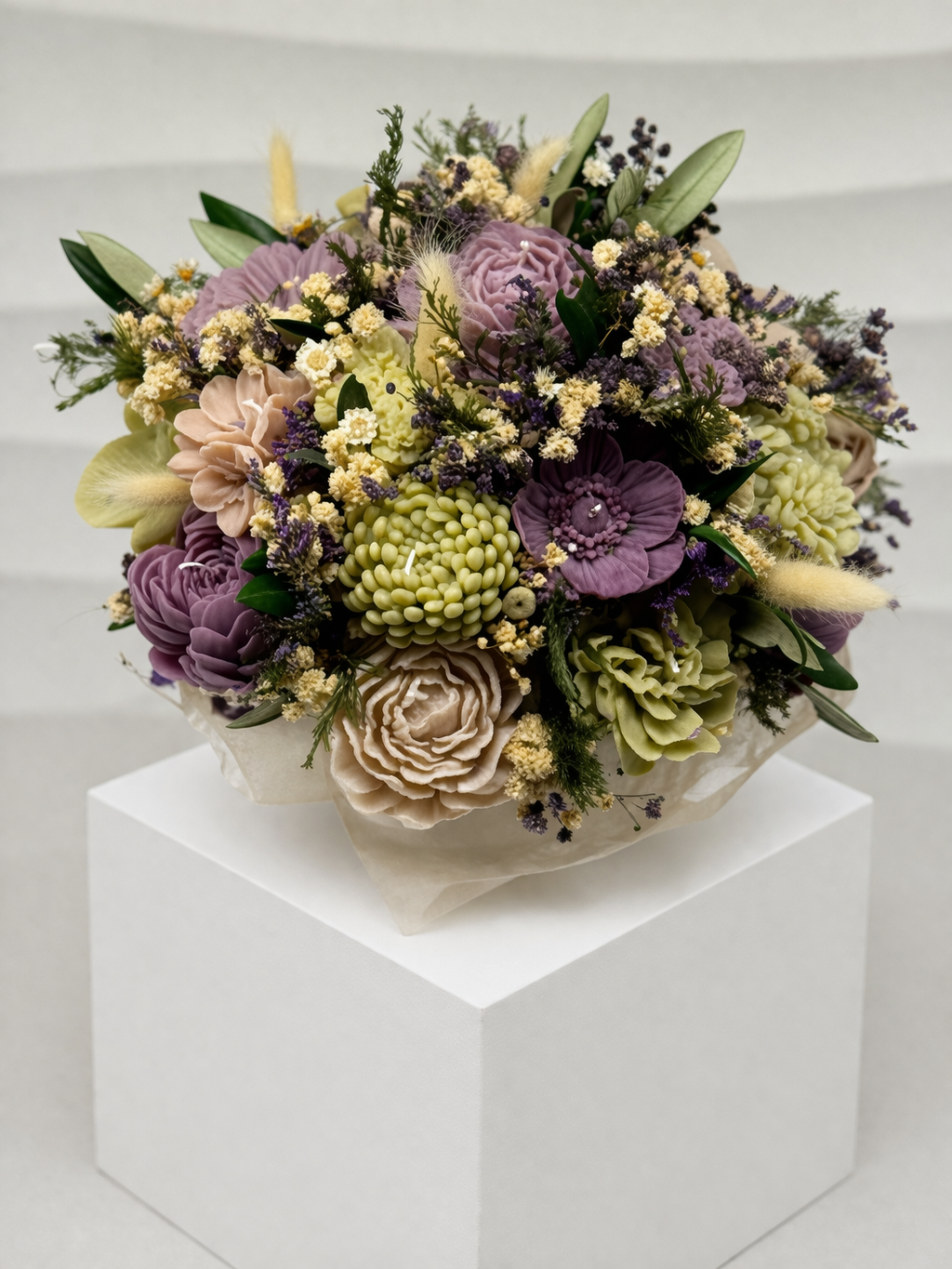 Kerzenblumenstrauss Olivia Flowerbox Floma Candle & More