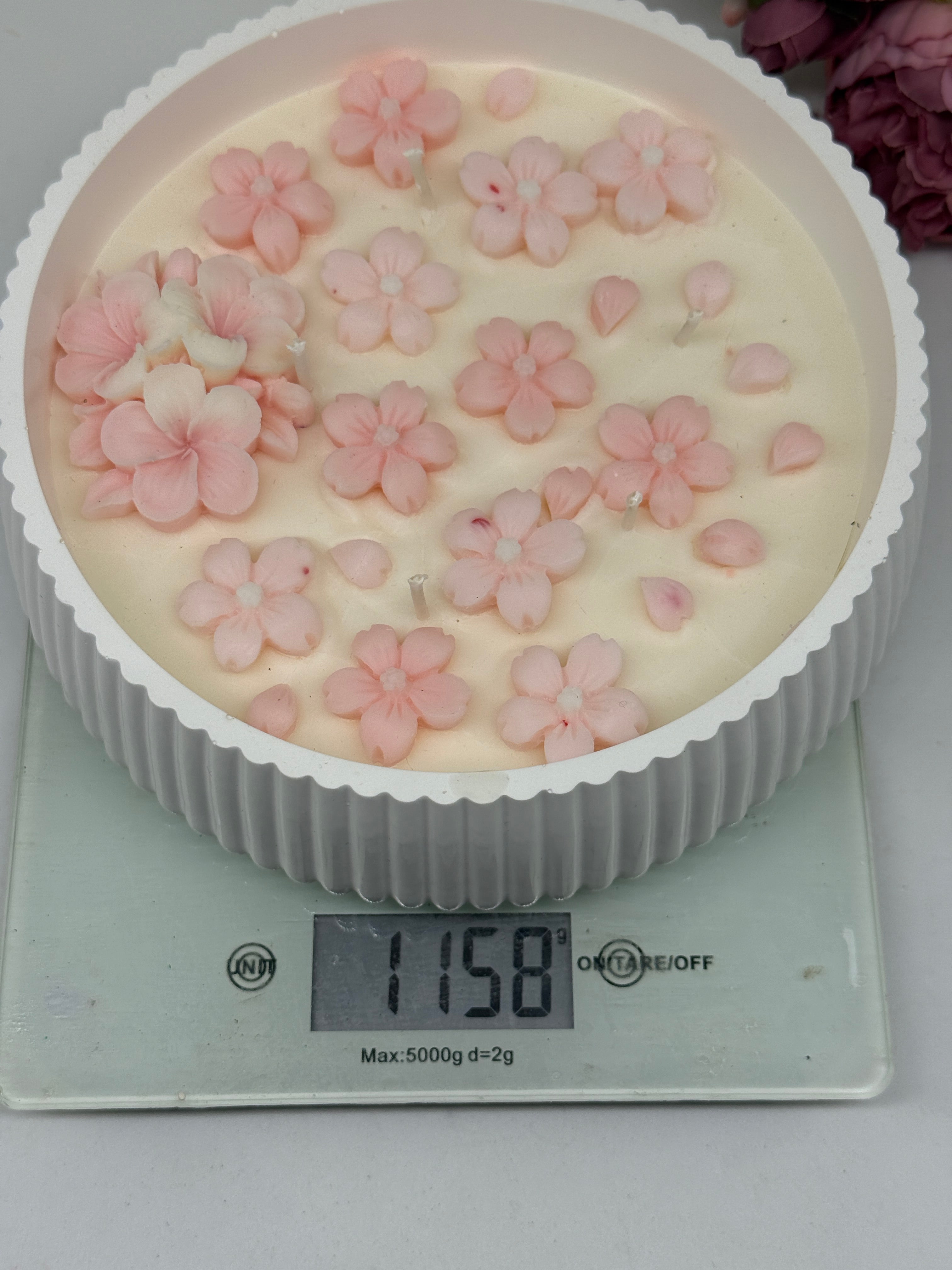 Peach Bloom/Duftkerze in Keramikschale Duftkerzen Floma Candle & More