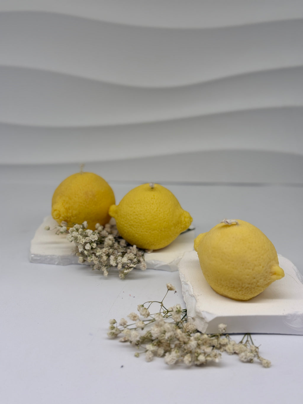 Zitronen Kerze aus Rapswachs, Duftkerze Zitrone Duftkerzen Floma Candle & More