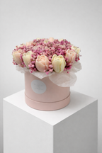 Kerzenblumenstrauss Tulpe Rosa Flowerbox Floma Candle & More