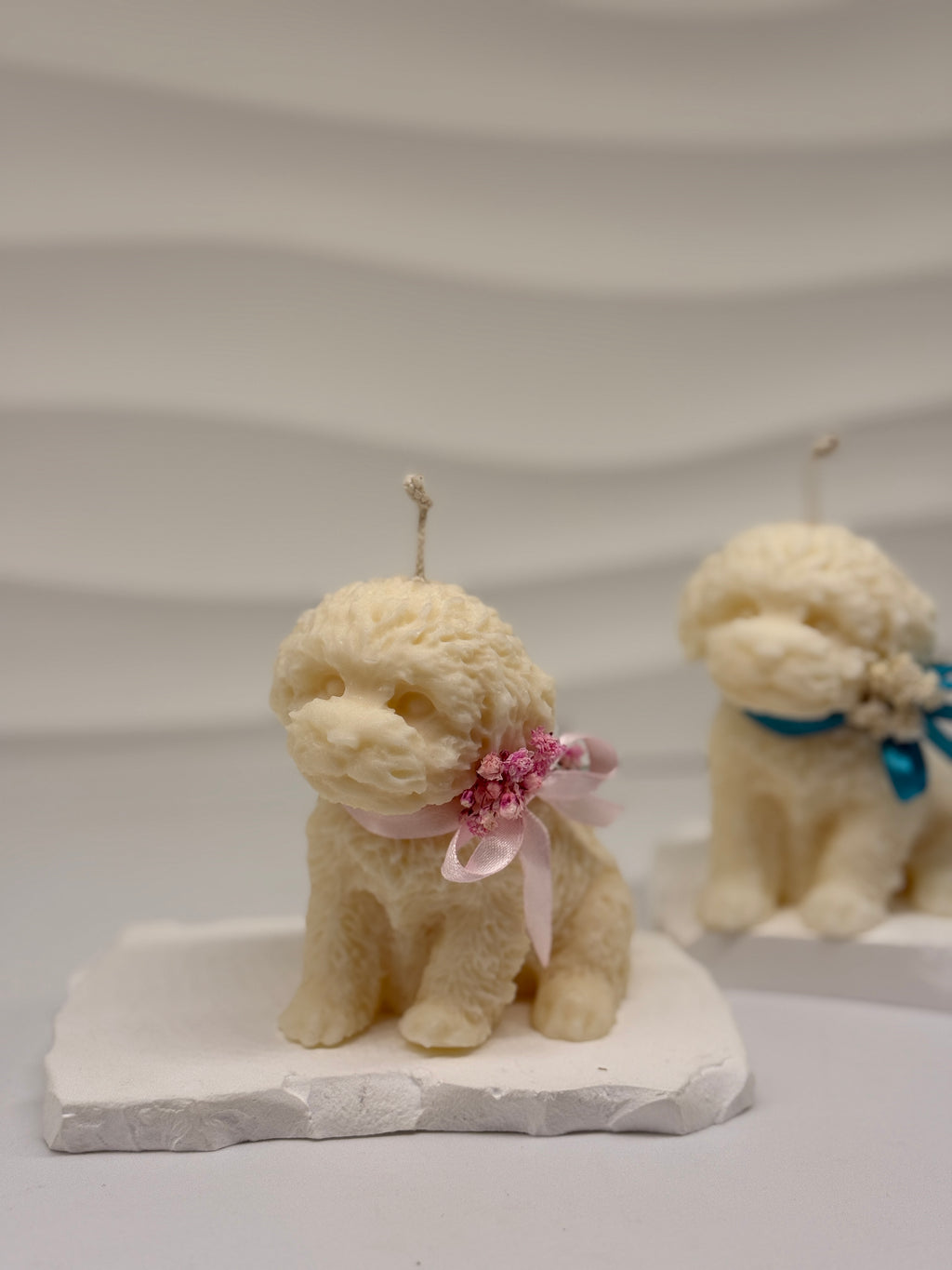 Hunde-Kerze aus Rapswachs – nachhaltige Kerze handgemacht Standkerze Floma Candle & More