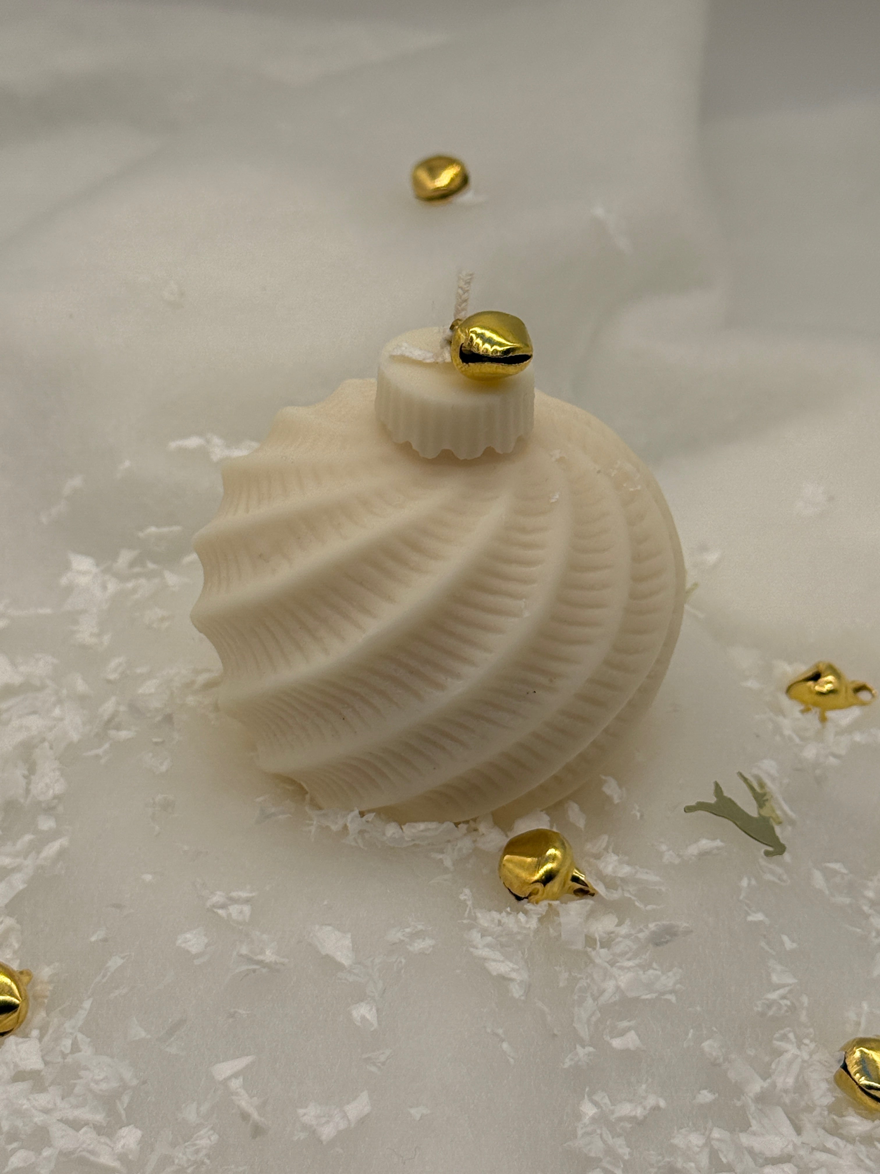 Christbaumkugel Kerze Standkerze Floma Candle & More Lininen