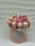 Kerzenblumenstrauss Tulpe Rosa Flowerbox Floma Candle & More