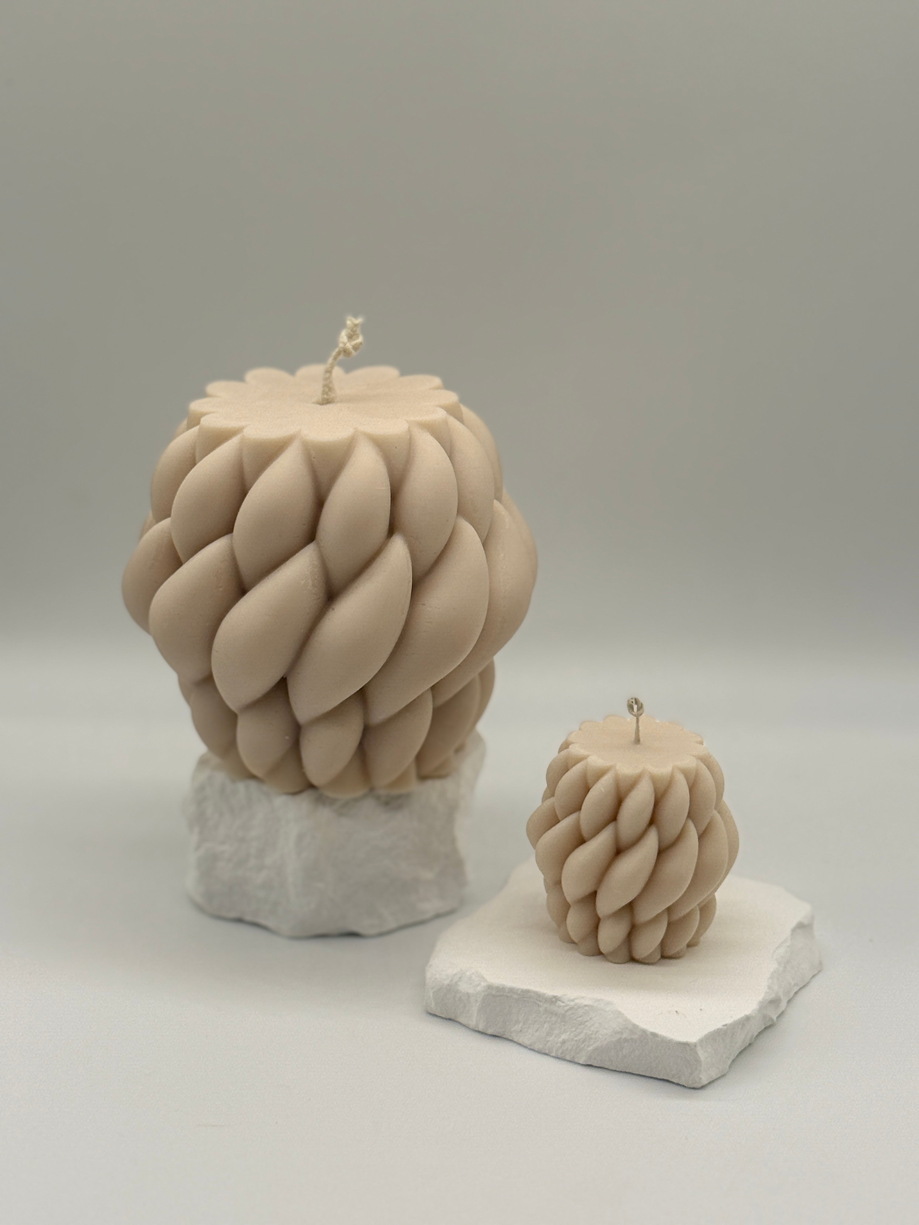 Pola Kerze Standkerze Floma Candle & More Beige S