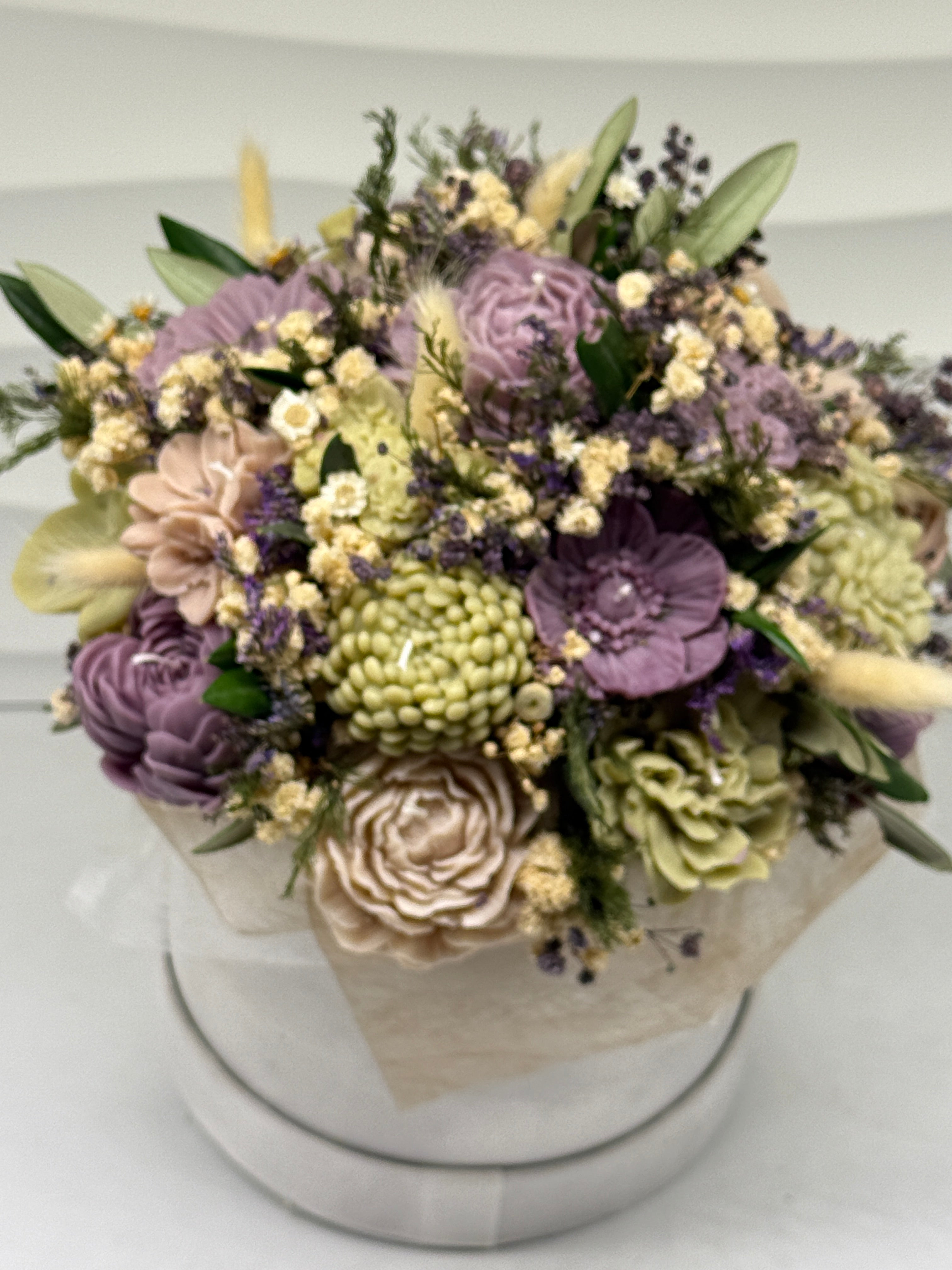 Kerzenblumenstrauss Olivia Flowerbox Floma Candle & More