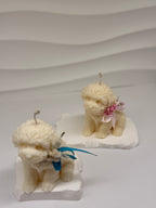 Hundewelpen Kerze Standkerze Floma Candle & More