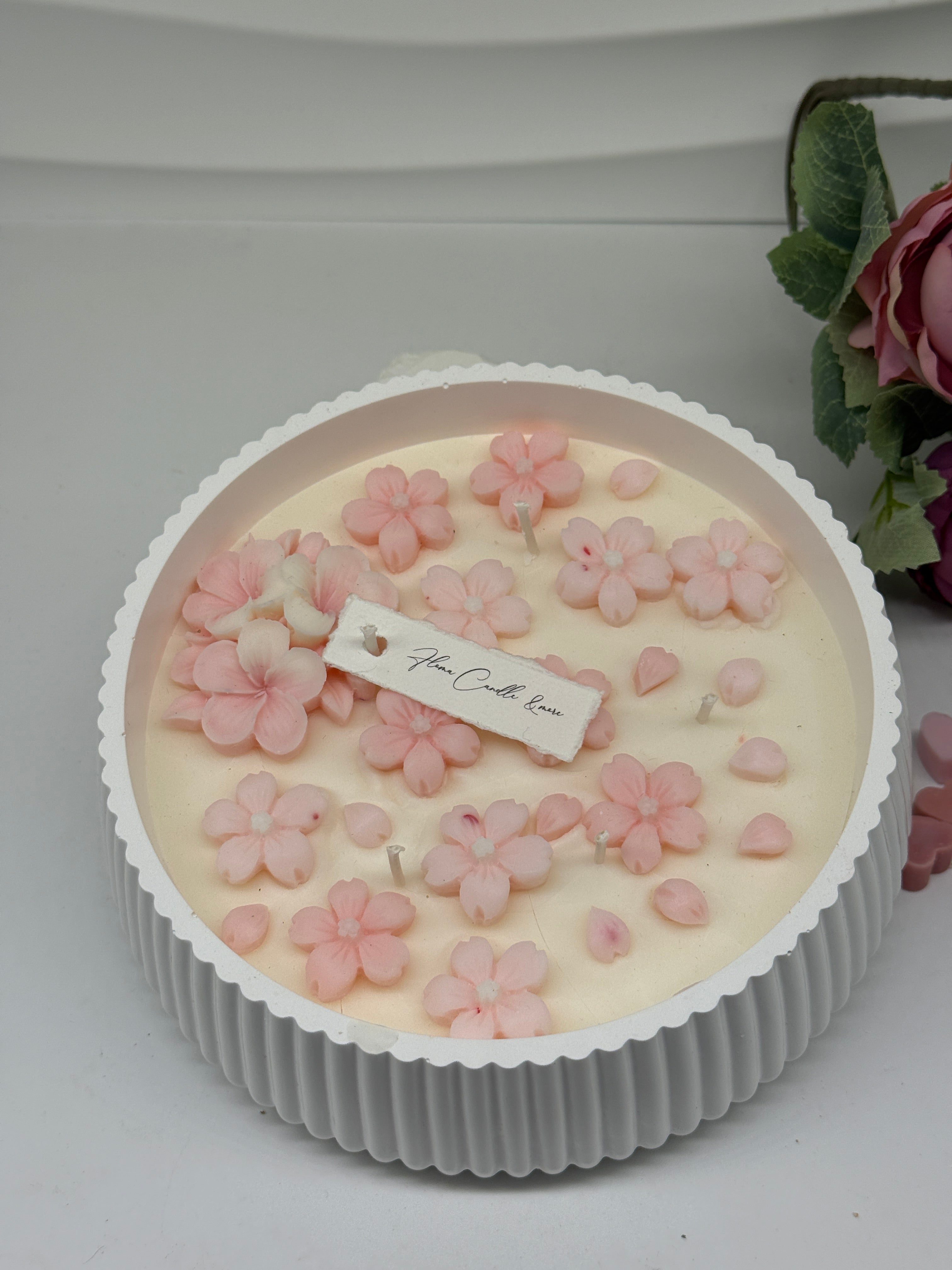 Peach Bloom/Duftkerze in Keramikschale Duftkerzen Floma Candle & More