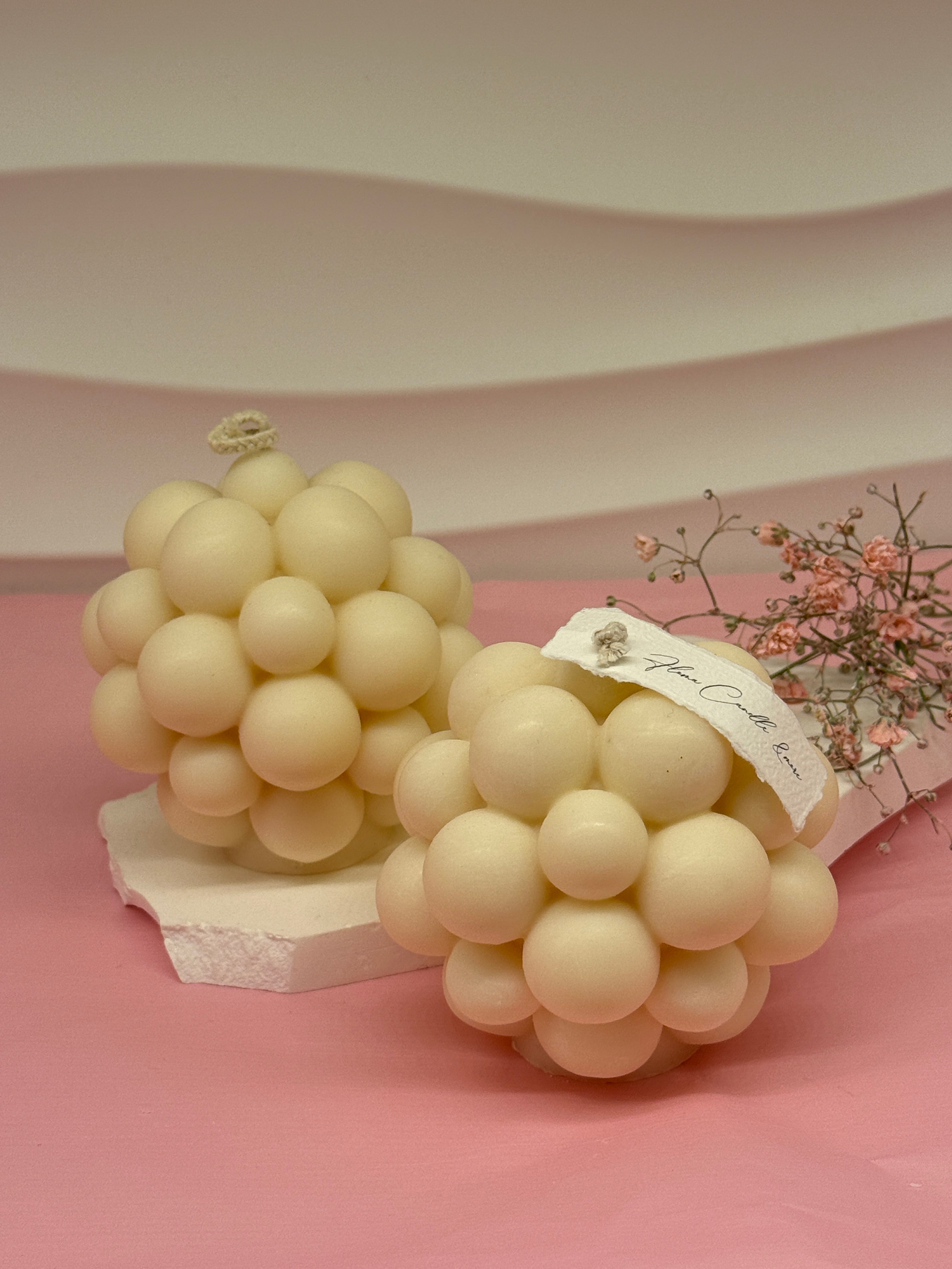 Bubble Kerze aus Rapswachs Standkerze Floma Candel & more