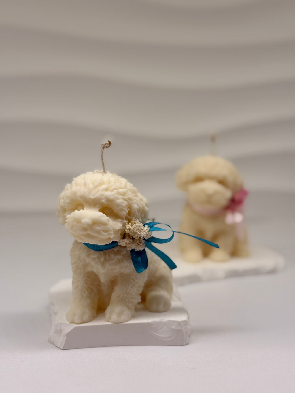 Hunde-Kerze aus Rapswachs – nachhaltige Kerze handgemacht Standkerze Floma Candle & More