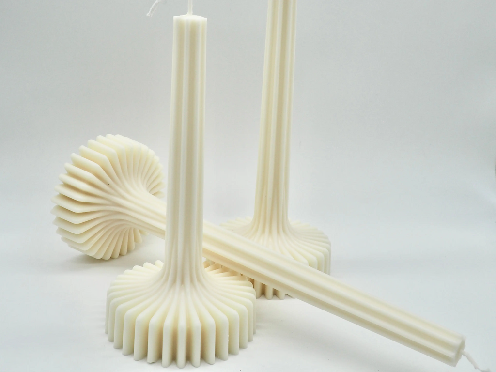 Flynn 3er Kerzen Set Standkerze Floma Candel & more Natur