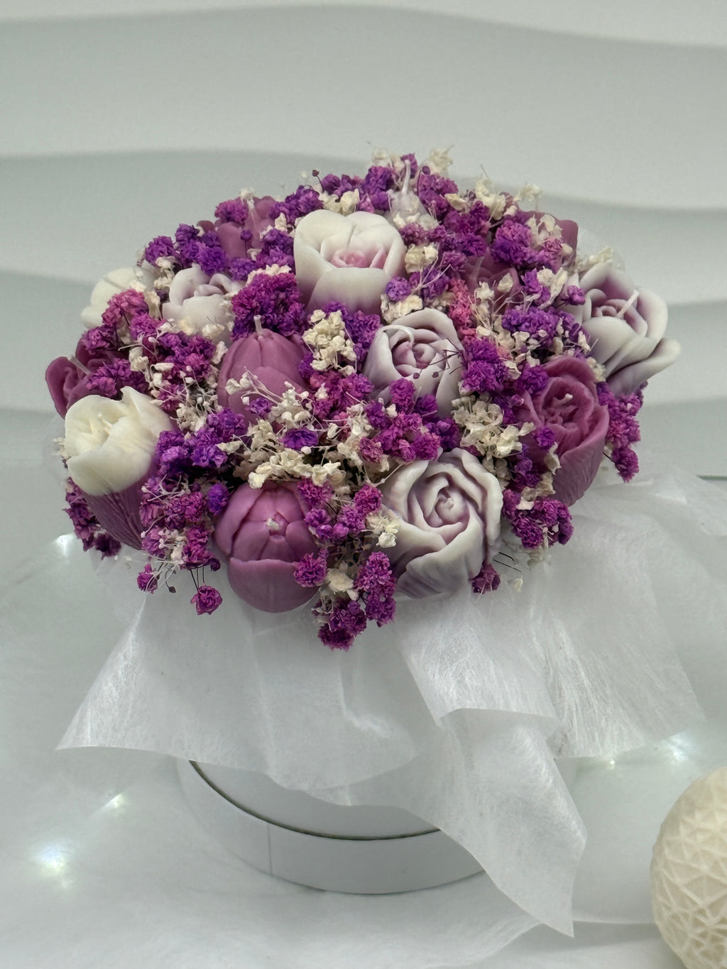 Kerzenblumenstrauß " Berry " Flowerbox Floma Candle & More