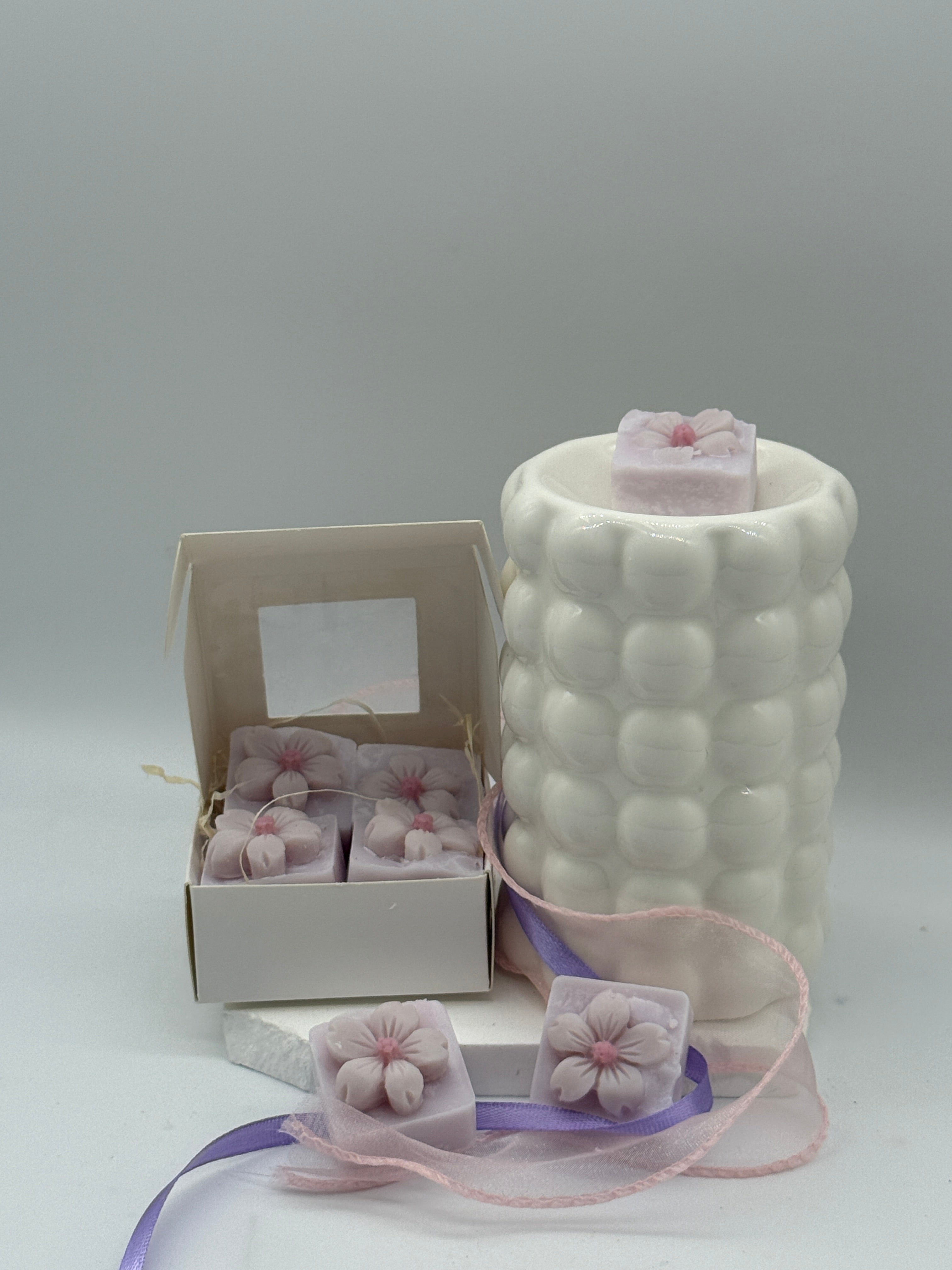 Hyazinthe Wax Melts 30 g aus Kokoswachs | Handgemachtes Duftwachs mit Hyazinthen Duft | Für Duftlampe & Wax Warmer Duftwachs Floma Candle & More