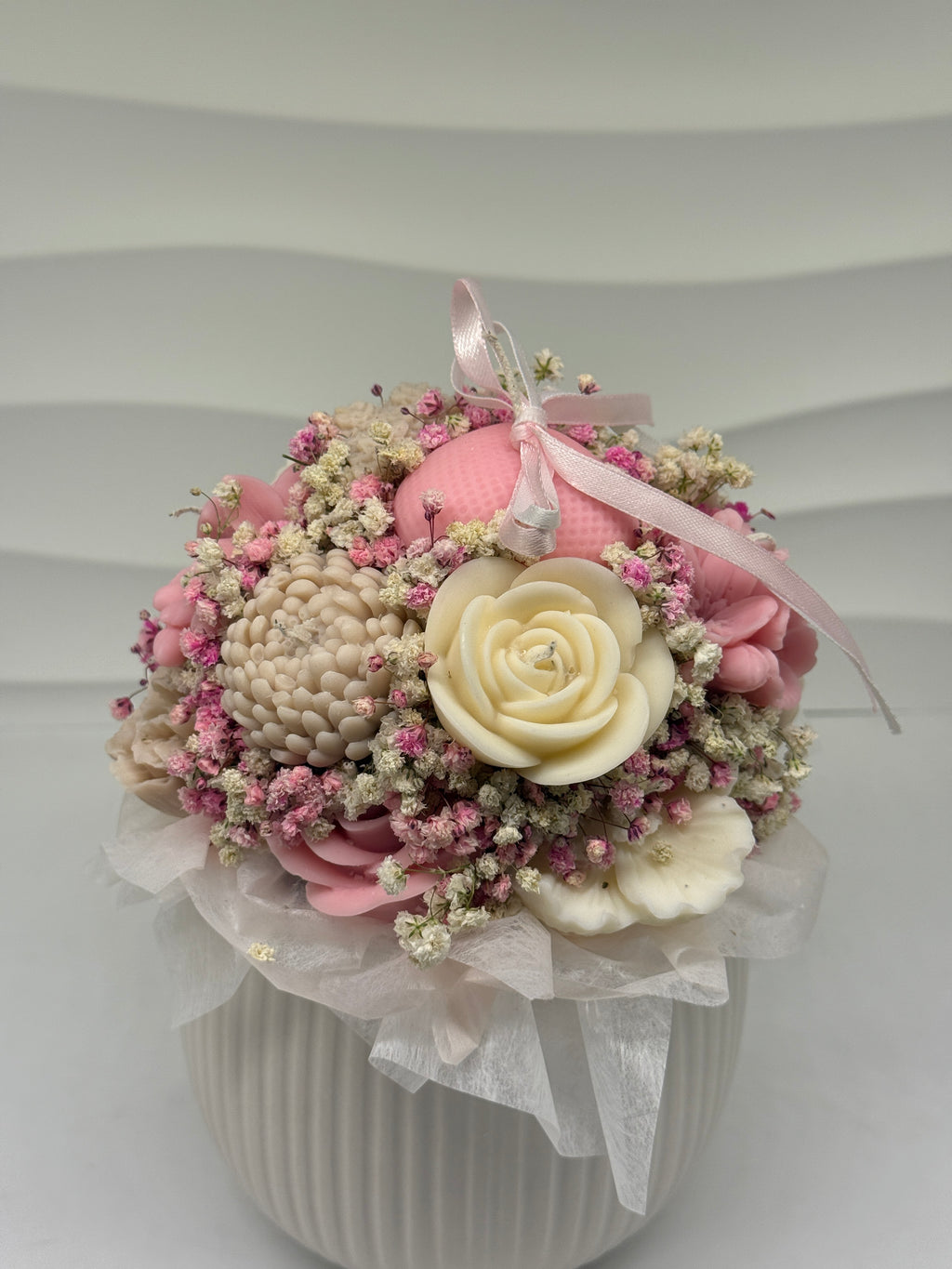 Romo Kerzenblumenstrauß Flowerbox Floma Candle & More