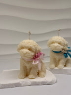 Hundewelpen Kerze Standkerze Floma Candle & More