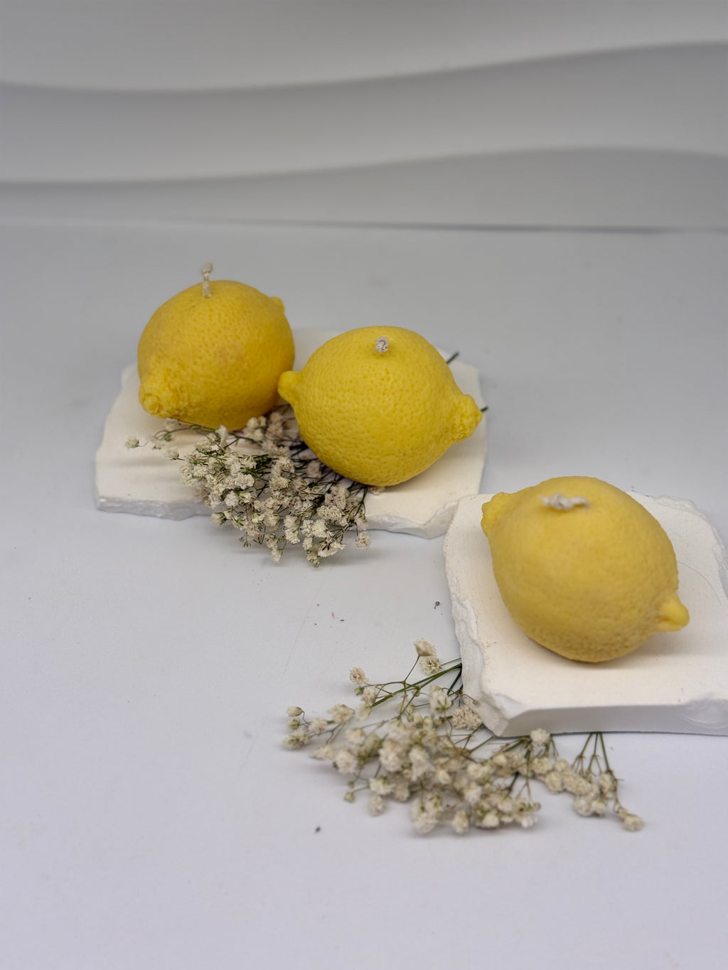 Zitronen Kerze aus Rapswachs, Duftkerze Zitrone Duftkerzen Floma Candle & More