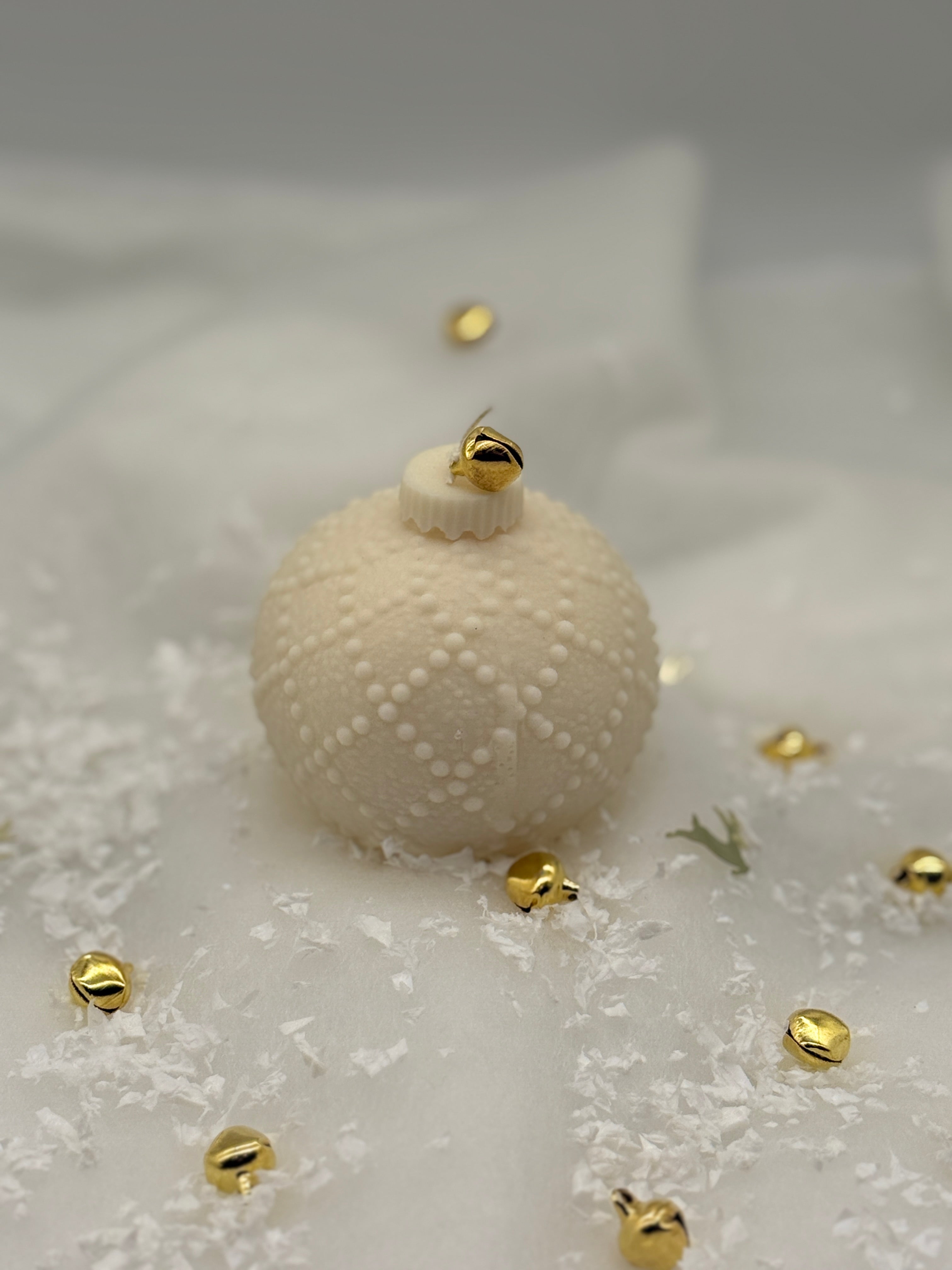 Christbaumkugel Kerze Standkerze Floma Candle & More Gepunktet