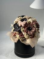 Kerzenblumenstrauß" Dark Velvet " aus Rapswachs – Handgemachte vegane Kerze, Flower Box, nachhaltiges Geschenk, Deko-Blumenstrauß Flowerbox Floma Candle & More