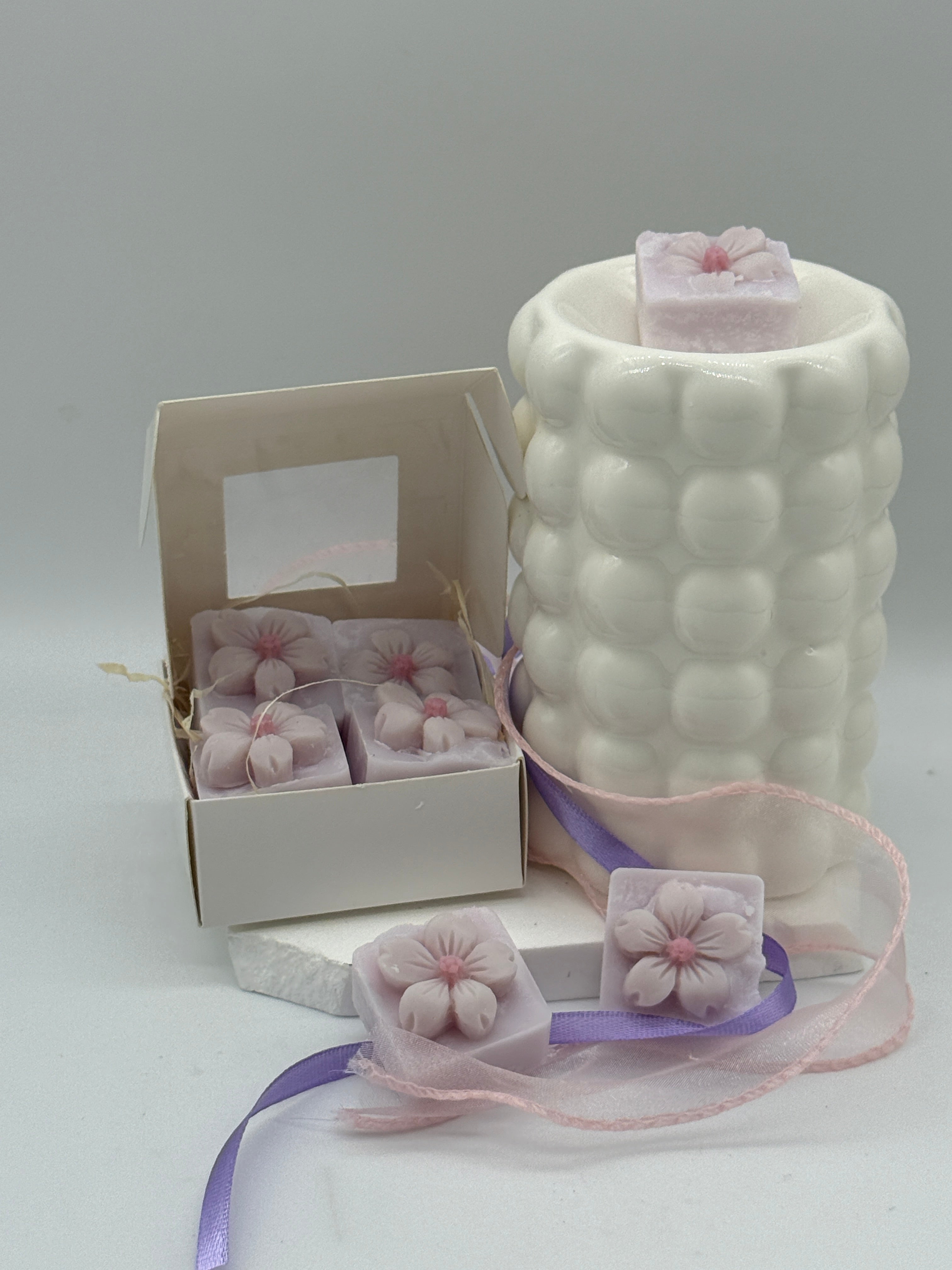 Hyazinthe Wax Melts 30 g aus Kokoswachs | Handgemachtes Duftwachs mit Hyazinthen Duft | Für Duftlampe & Wax Warmer Duftwachs Floma Candle & More