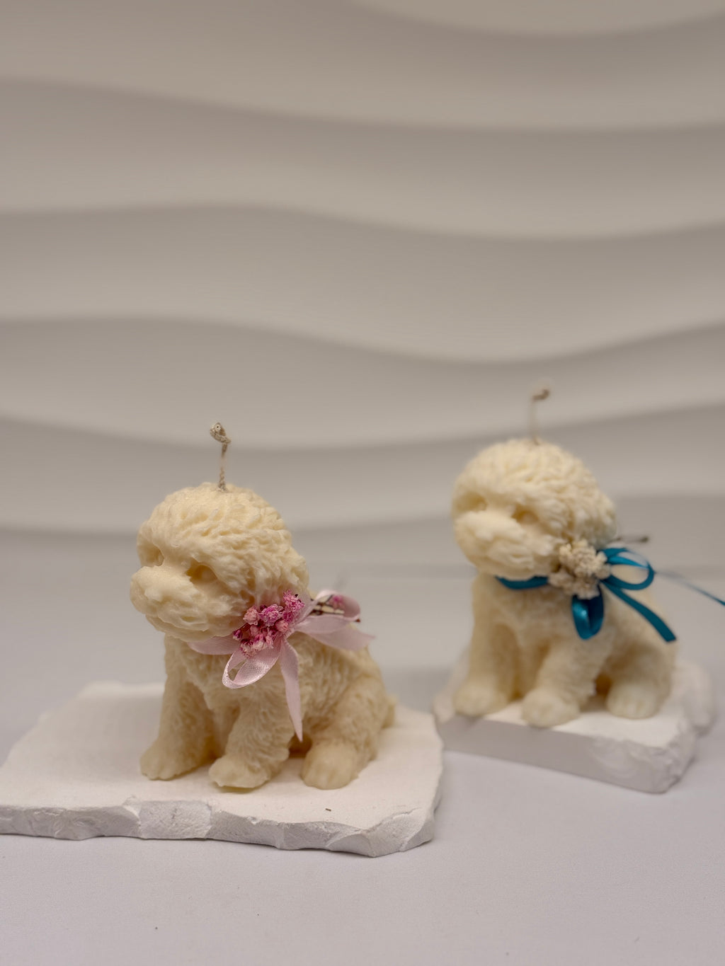 Hunde-Kerze aus Rapswachs – nachhaltige Kerze handgemacht Standkerze Floma Candle & More