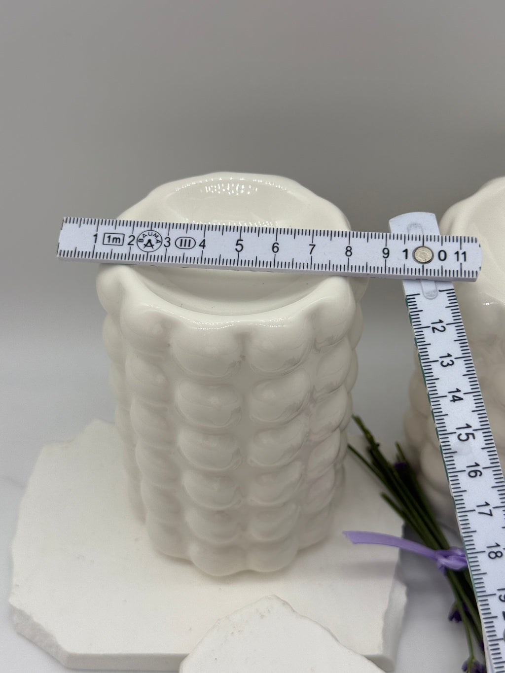 Duftwachsschmelzer Bubble aus Keramik | Wax Melt Burner in Weiß Duftwachsschmelzer Floma Candle & More