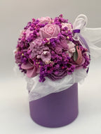 Kerzenblumenstrauß „ Pure Berry „ aus Rapswachs | Handgemachtes Blumengeschenk Flowerbox Floma Candle & More