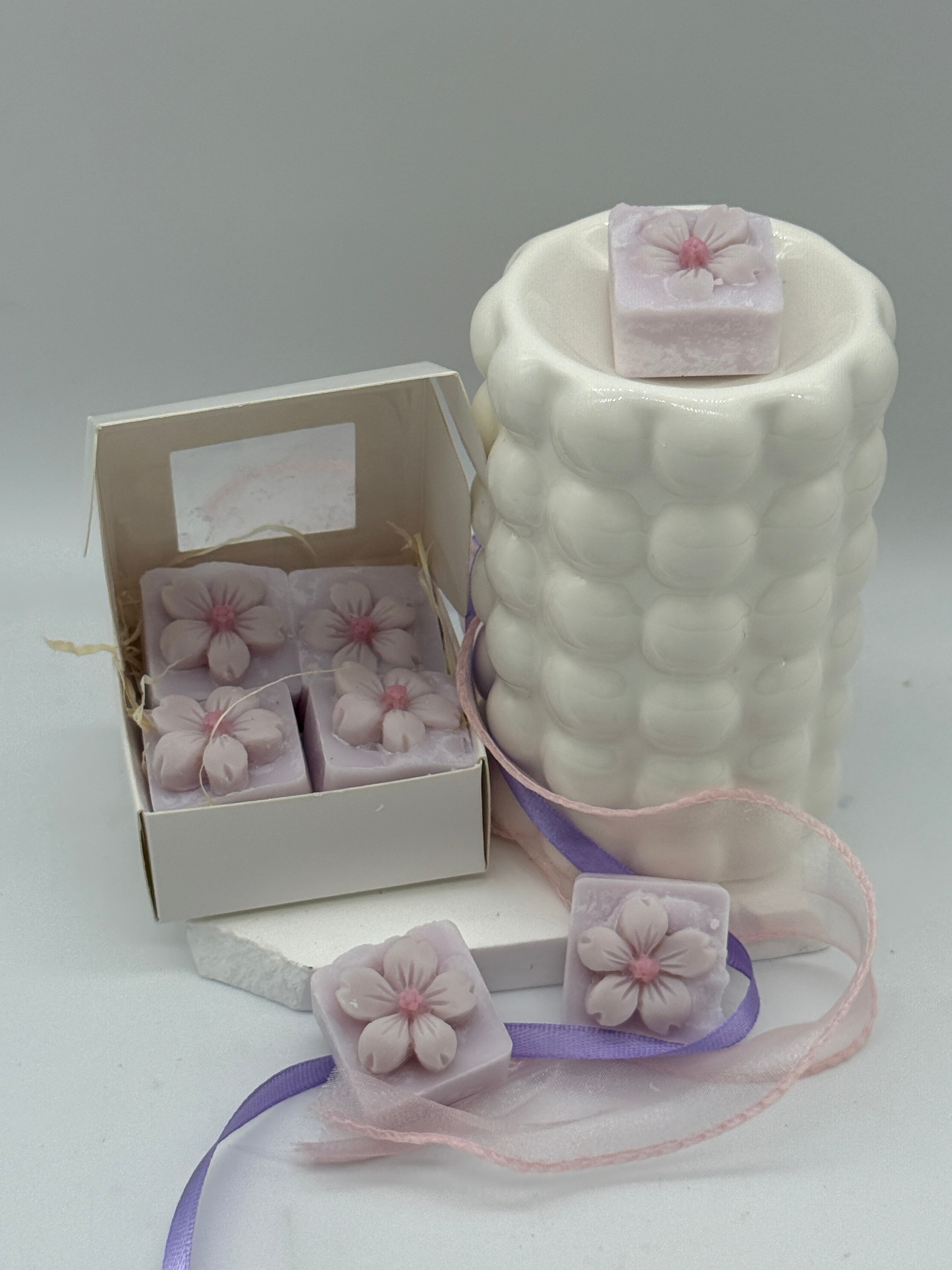 Hyazinthe Wax Melts 30 g aus Kokoswachs | Handgemachtes Duftwachs mit Hyazinthen Duft | Für Duftlampe & Wax Warmer Duftwachs Floma Candle & More