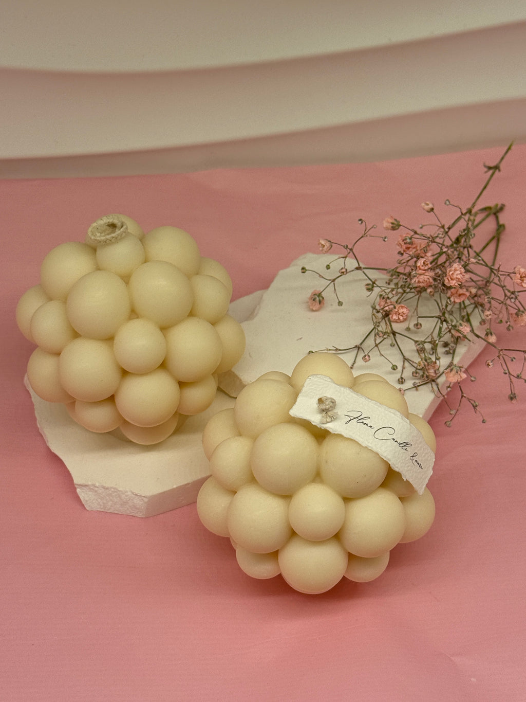 Bubble Kerze aus Rapswachs Standkerze Floma Candel & more