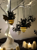Fledermaus-Anhänger aus PLA – Halloween-Deko mit Herz 3D Druck Floma Candle & More