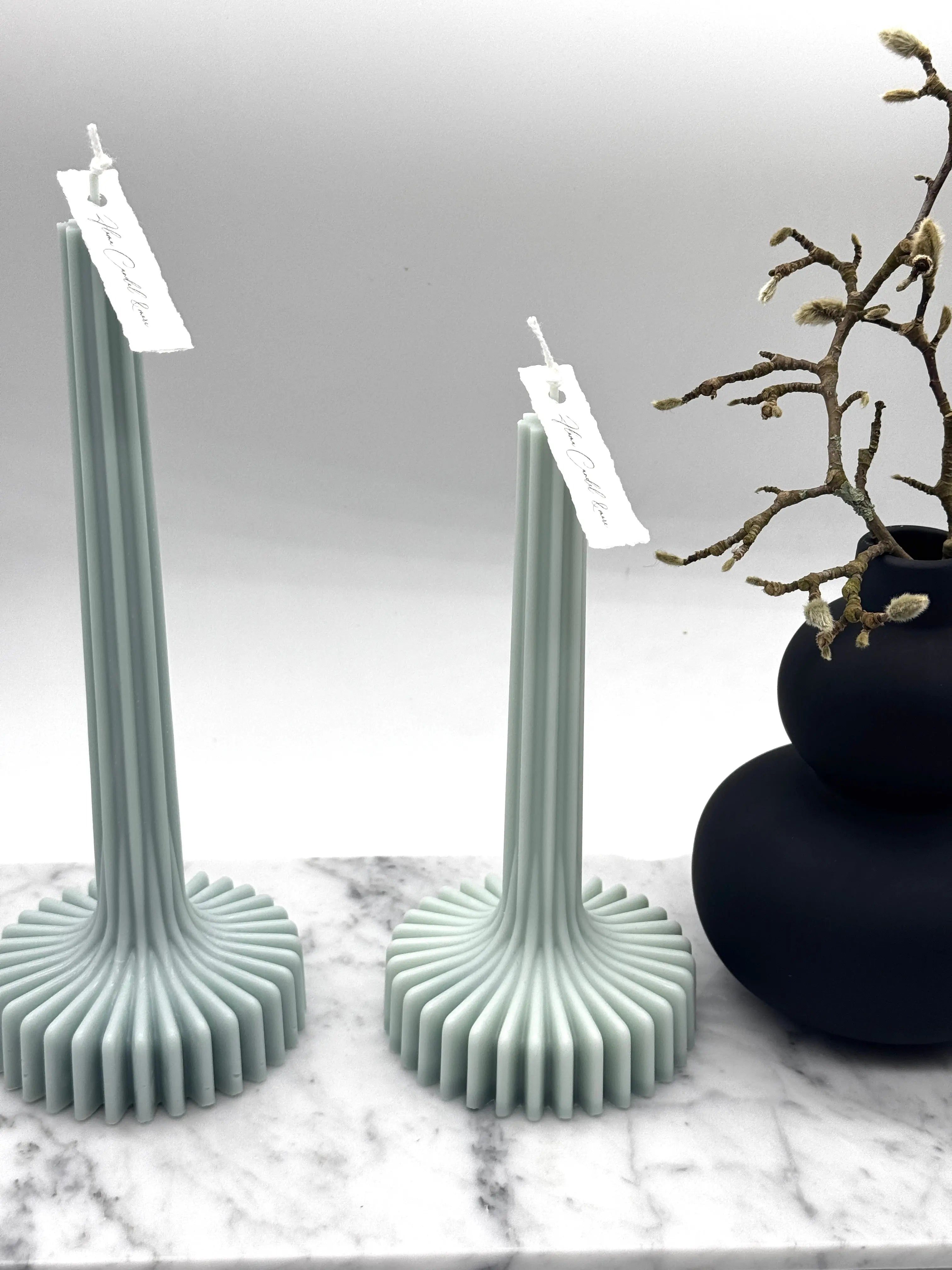 Flynn 2er Kerzen Set Standkerze Floma Candel & more Eukalyptus