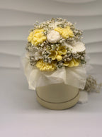Kerzenblumenstrauß " Lemon " Flowerbox Floma Candle & More