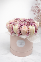 Kerzenblumenstrauss Tulpe Rosa Flowerbox Floma Candle & More
