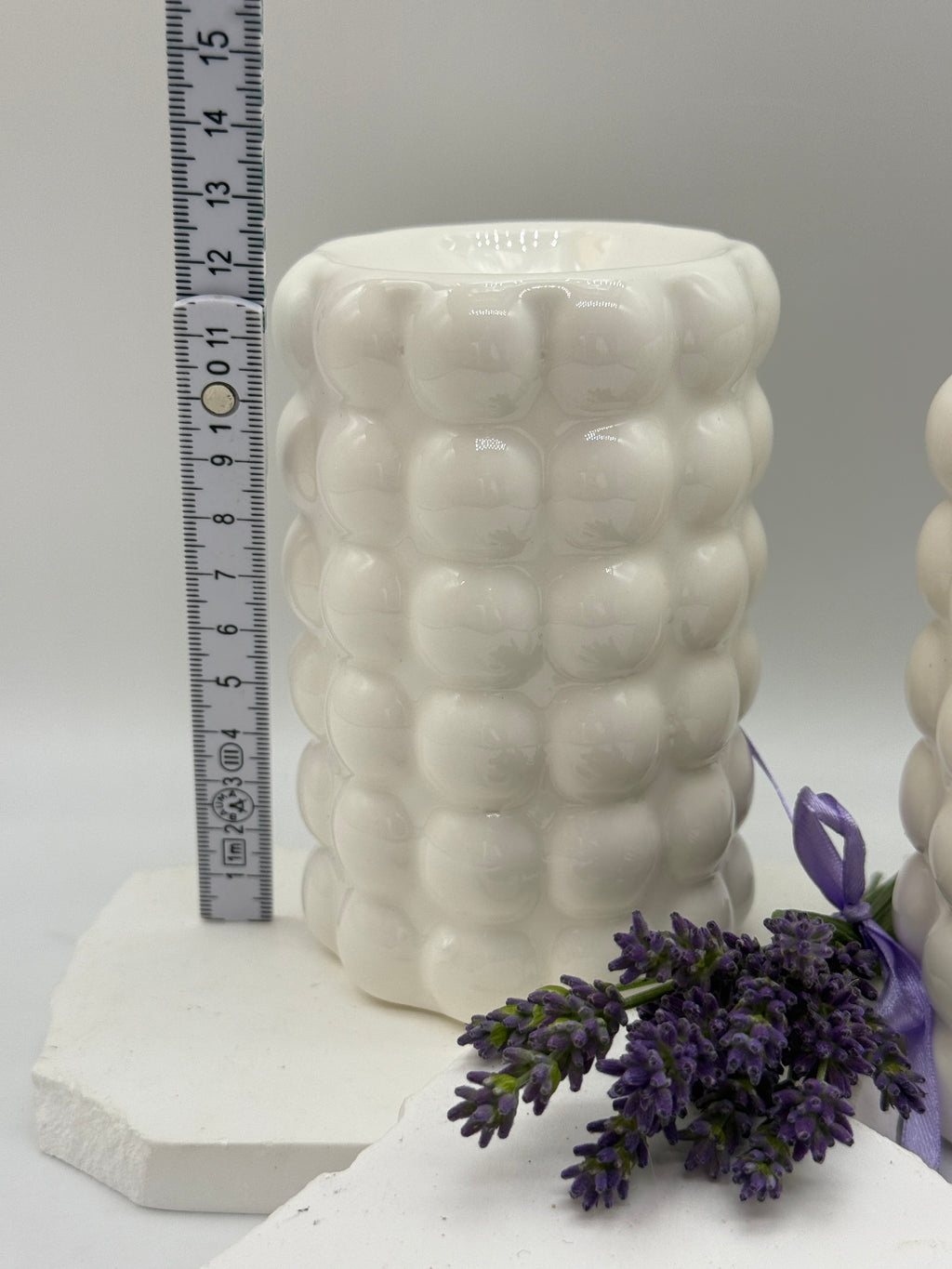 Duftwachsschmelzer Bubble aus Keramik | Wax Melt Burner in Weiß Duftwachsschmelzer Floma Candle & More