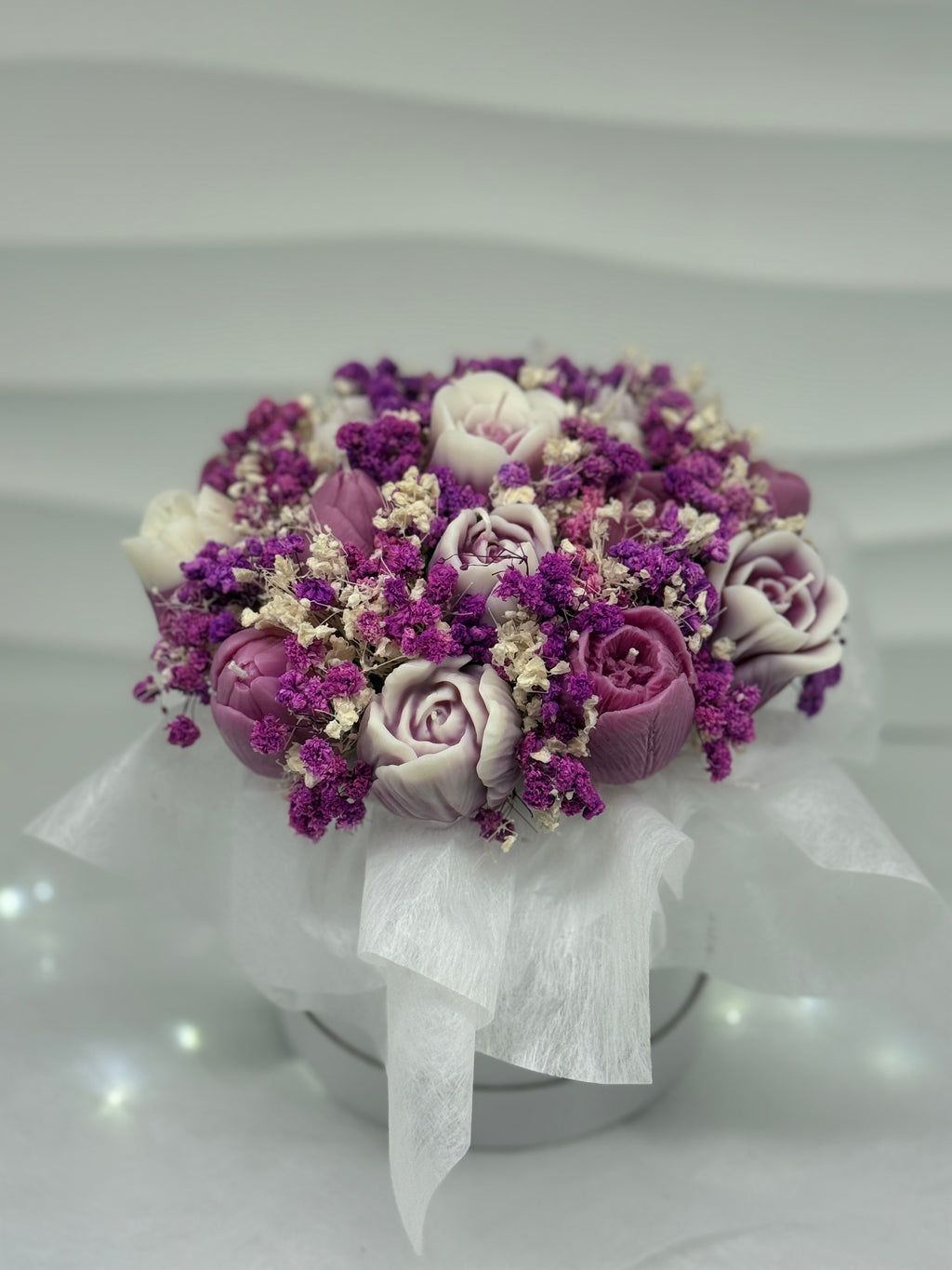 Kerzenblumenstrauß " Berry " Flowerbox Floma Candle & More