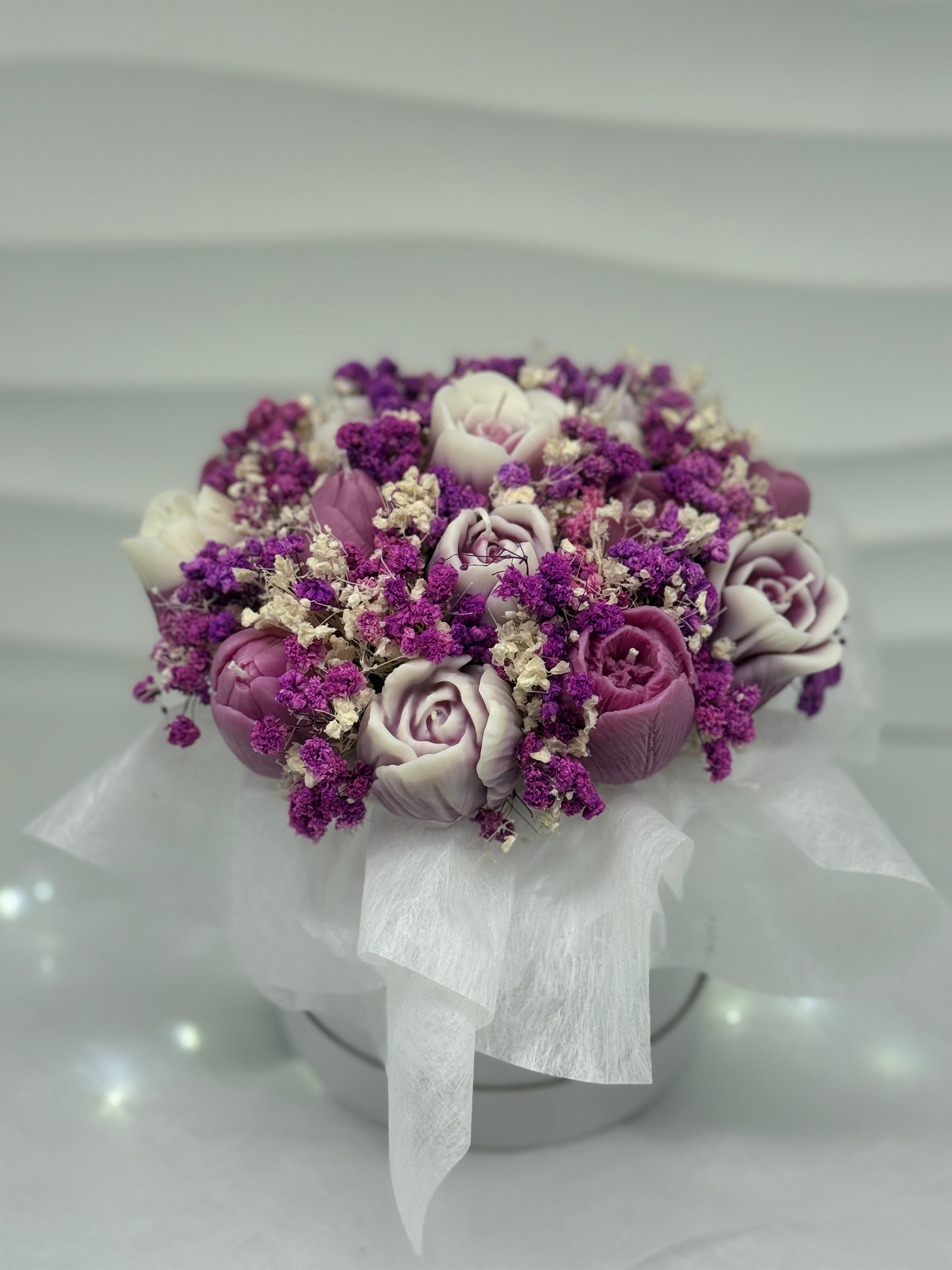 Kerzenblumenstrauß " Berry " Flowerbox Floma Candle & More