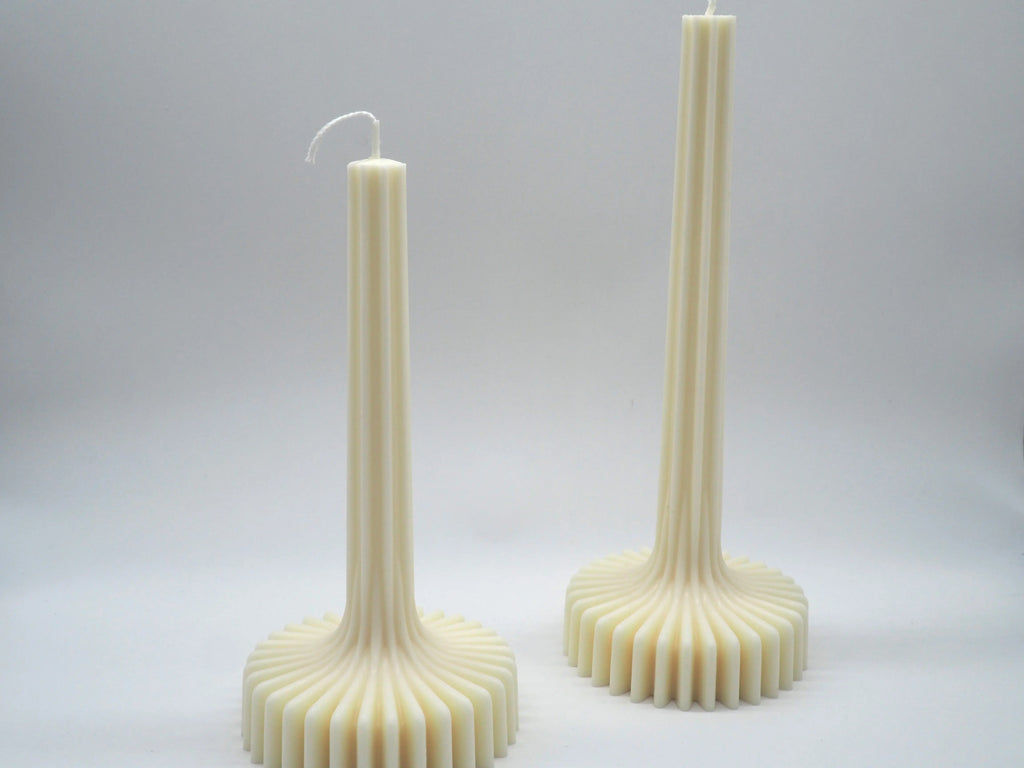 Flynn 2er Kerzen Set Standkerze Floma Candel & more Natur