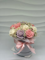 Kerzenblumenstrauß " Rose Poesie" Flowerbox Floma Candle & More