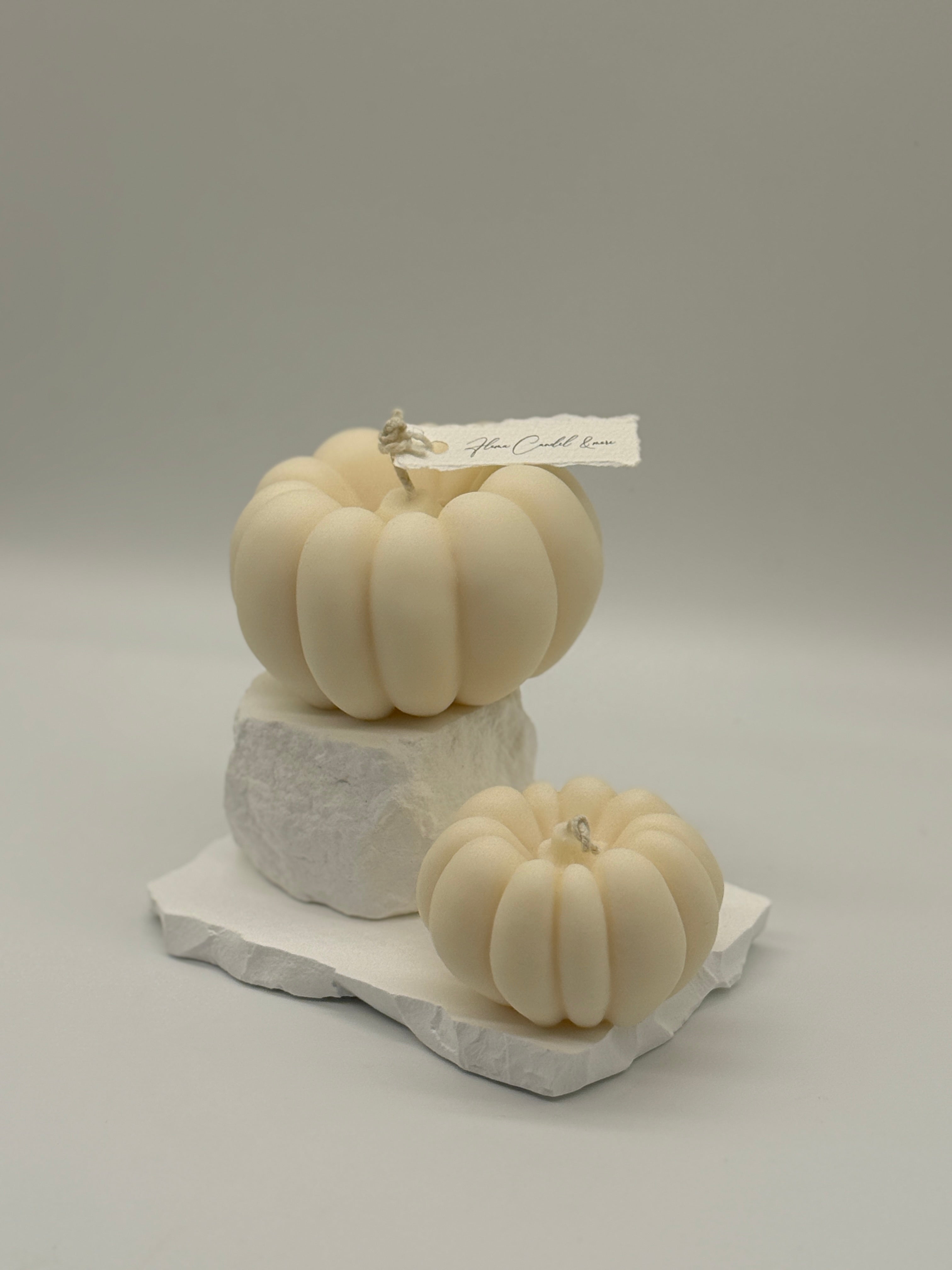 Kürbisse Set Standkerze Floma Candle & More Weiß