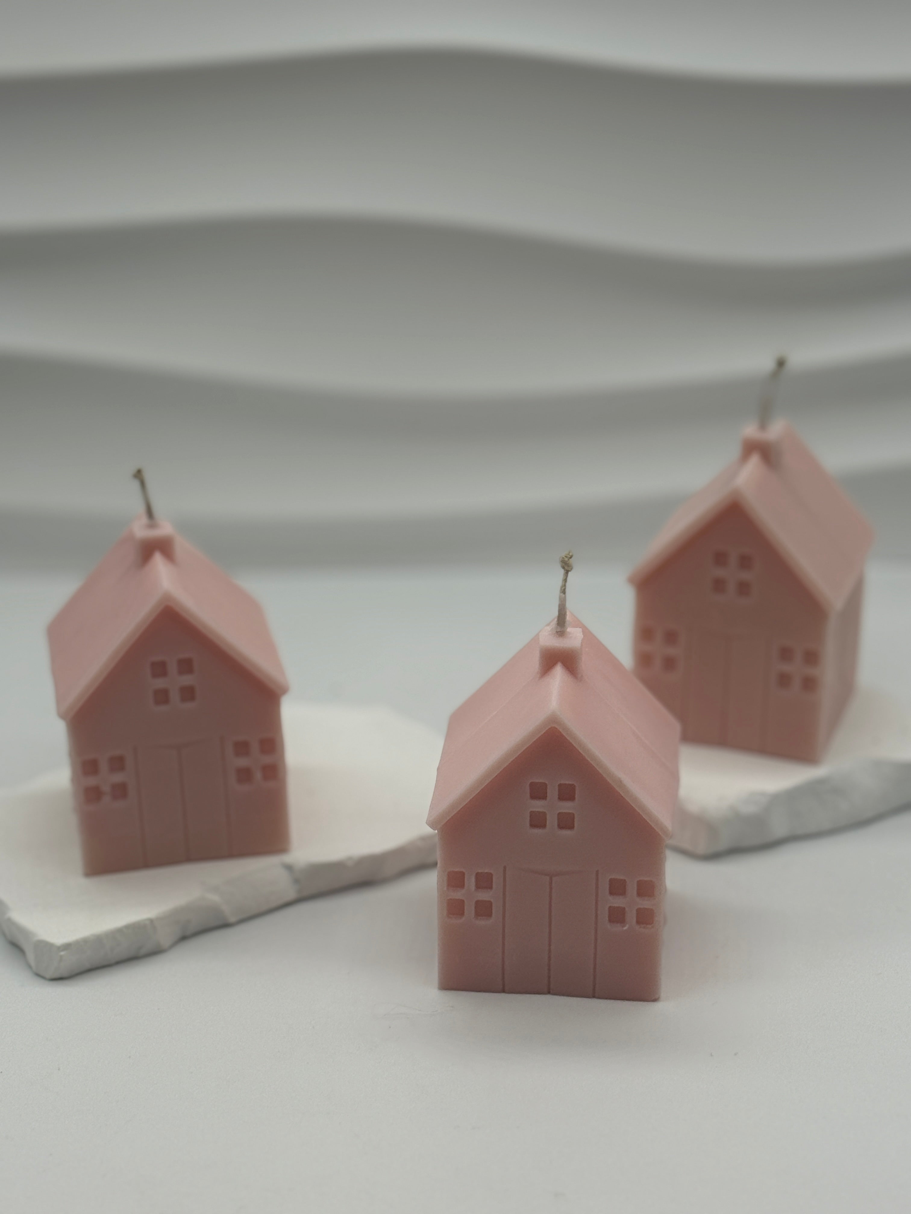 Häuserkerze Standkerze Floma Candle & More Beige