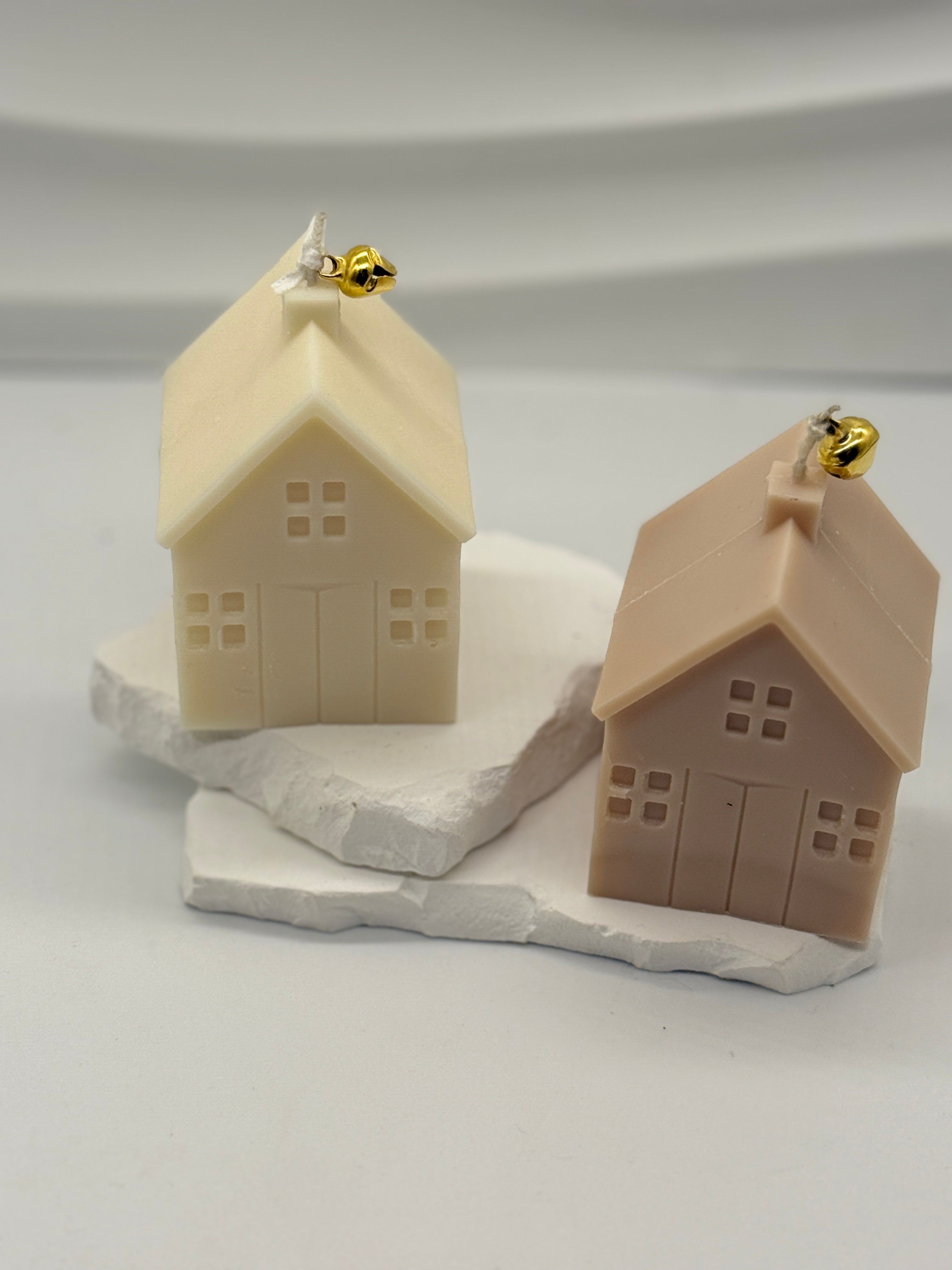 Häuserkerze Standkerze Floma Candle & More Weiß