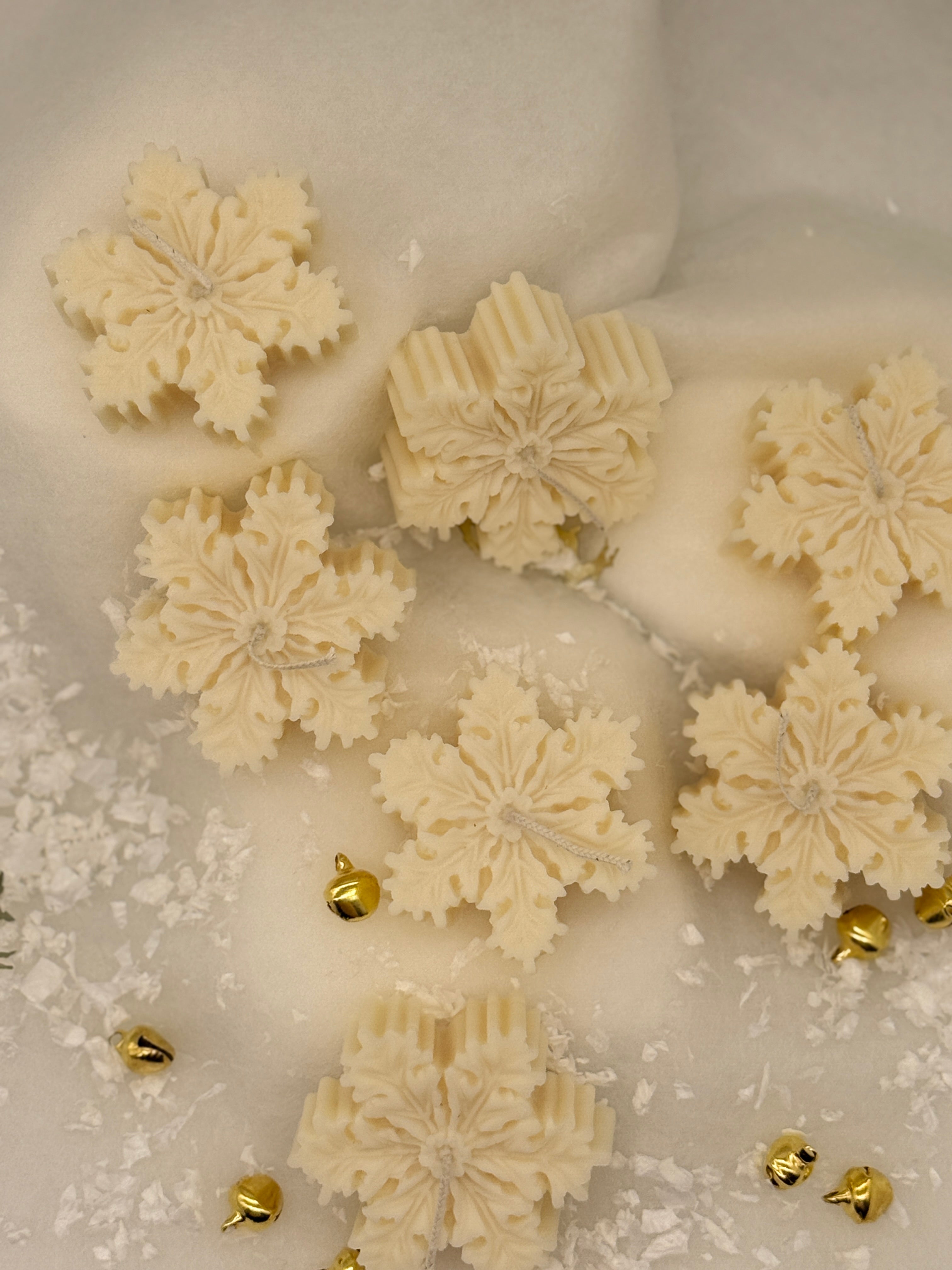 Schneeflocken Kerze Standkerze Floma Candle & More