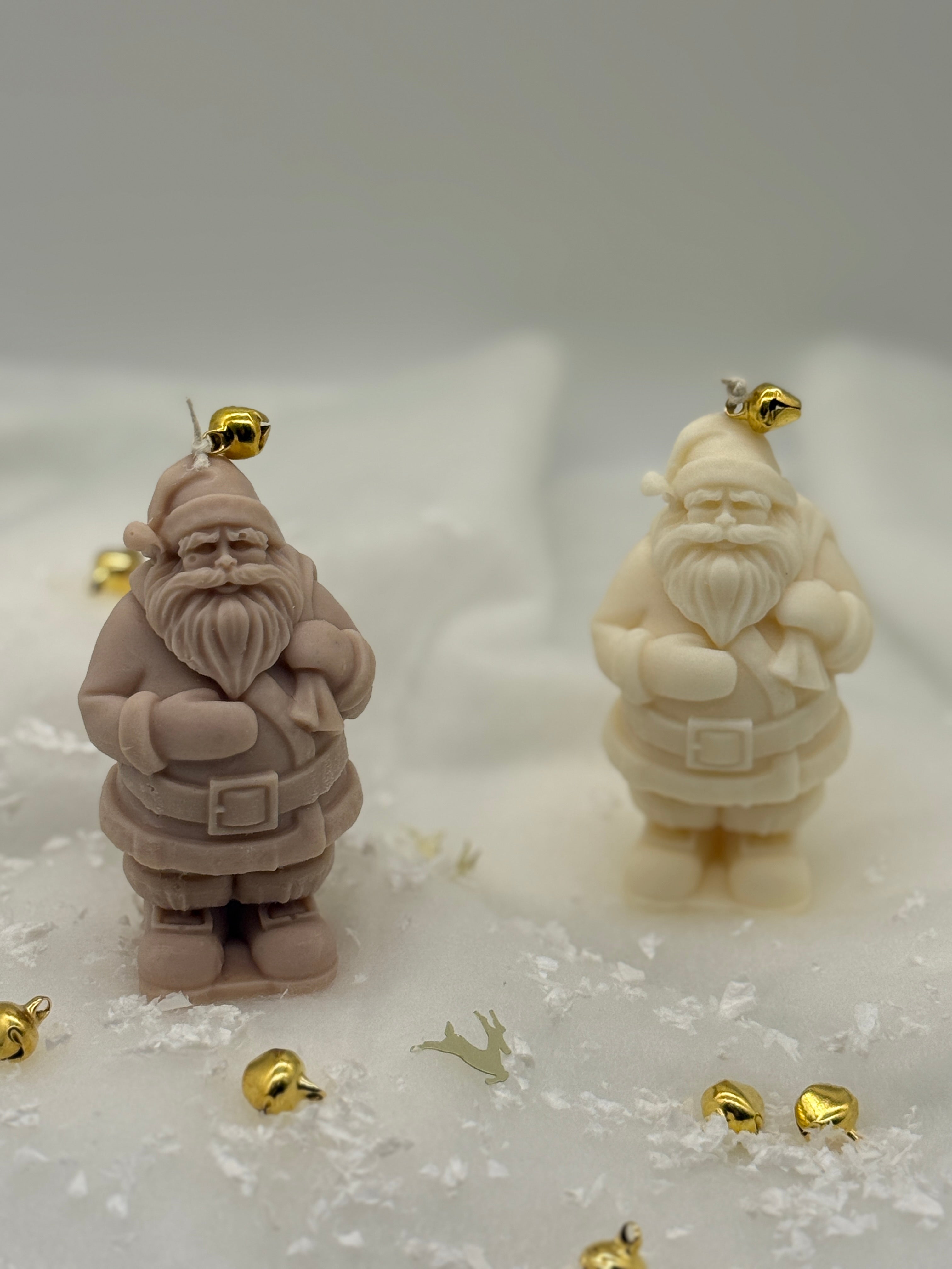 Santa Claus Kerze Standkerze Floma Candle & More Beige