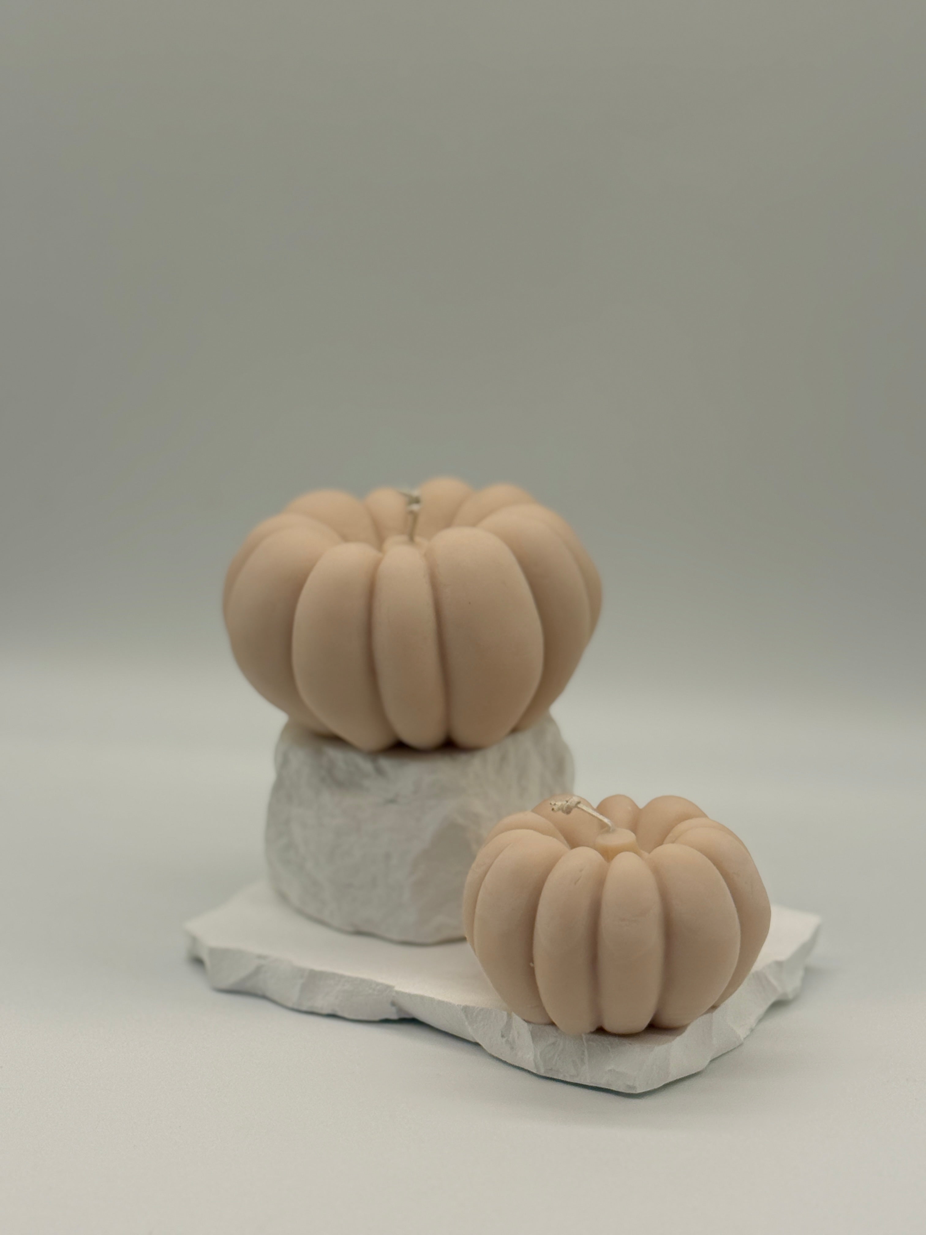 Kürbisse Set Standkerze Floma Candle & More Beige