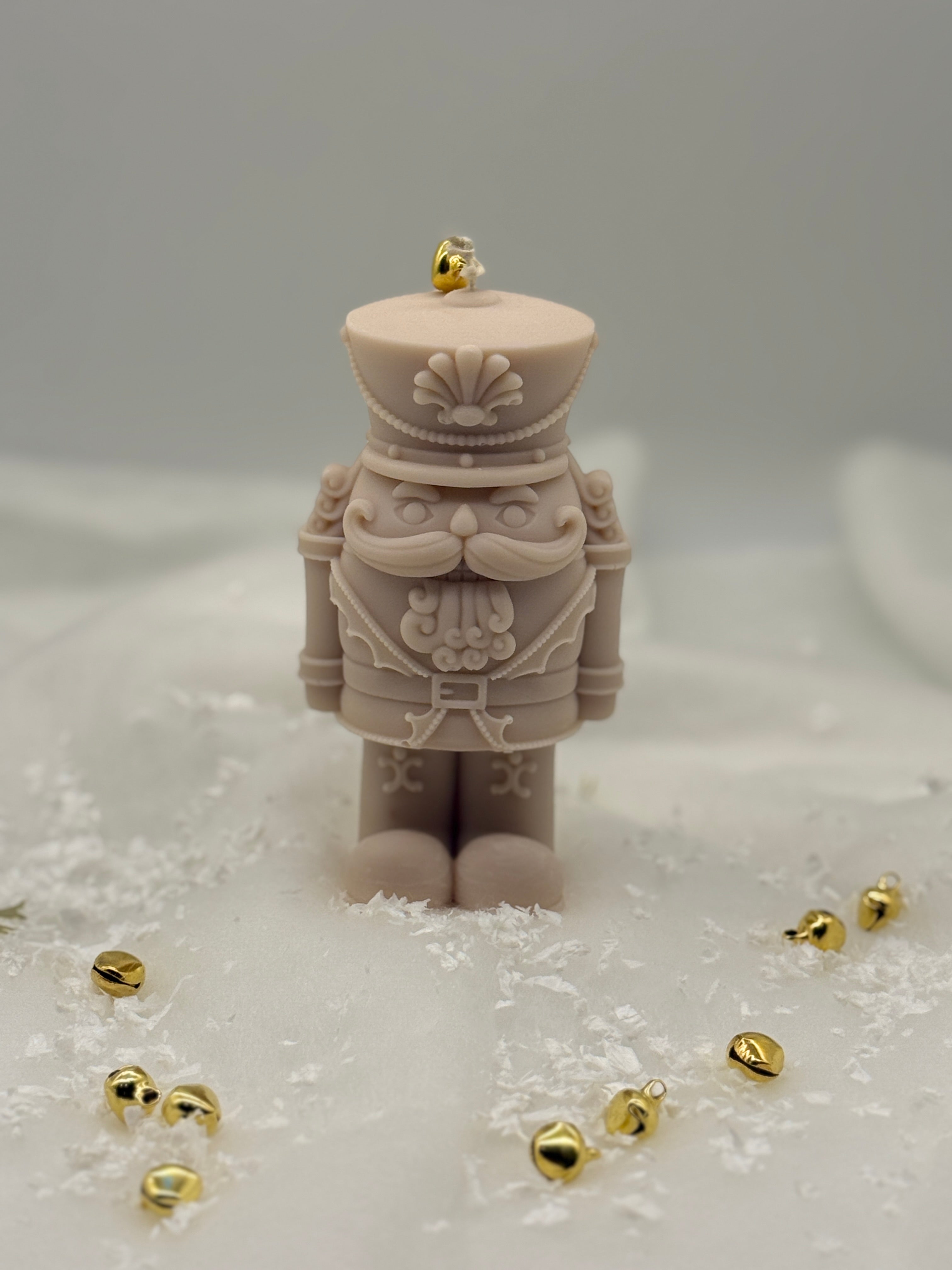 Nussknacker Standkerze Floma Candle & More Beige