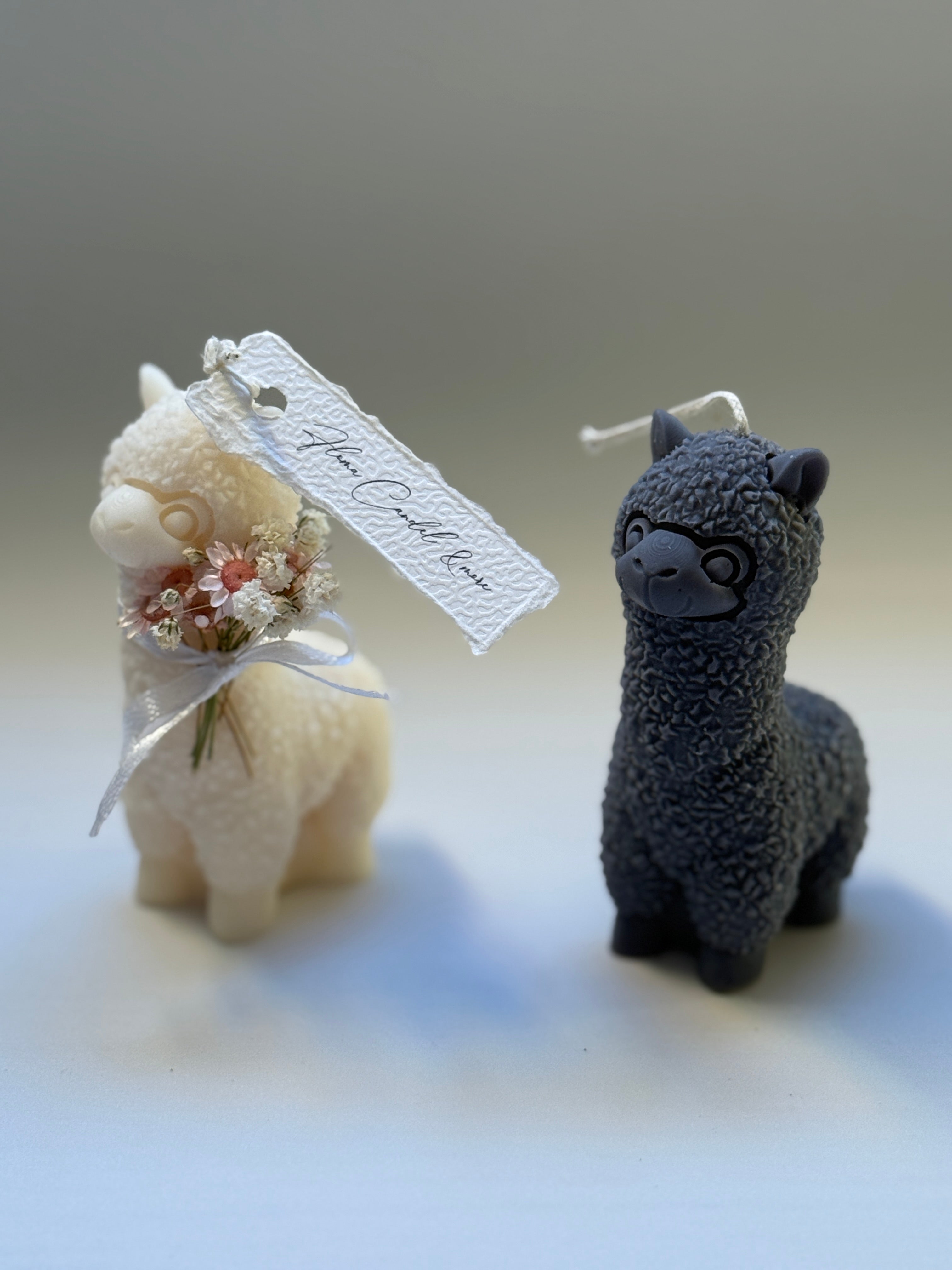 Alpaka Standkerze Floma Candle & More Natur Creme Weiss