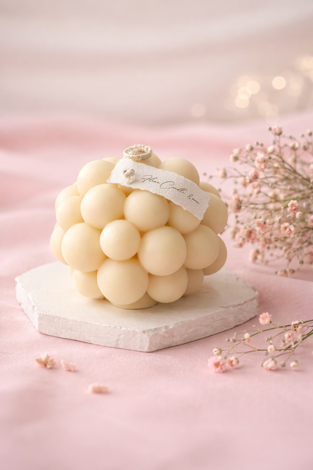 Bubble Kerze aus Rapswachs Standkerze Floma Candel & more Default Title