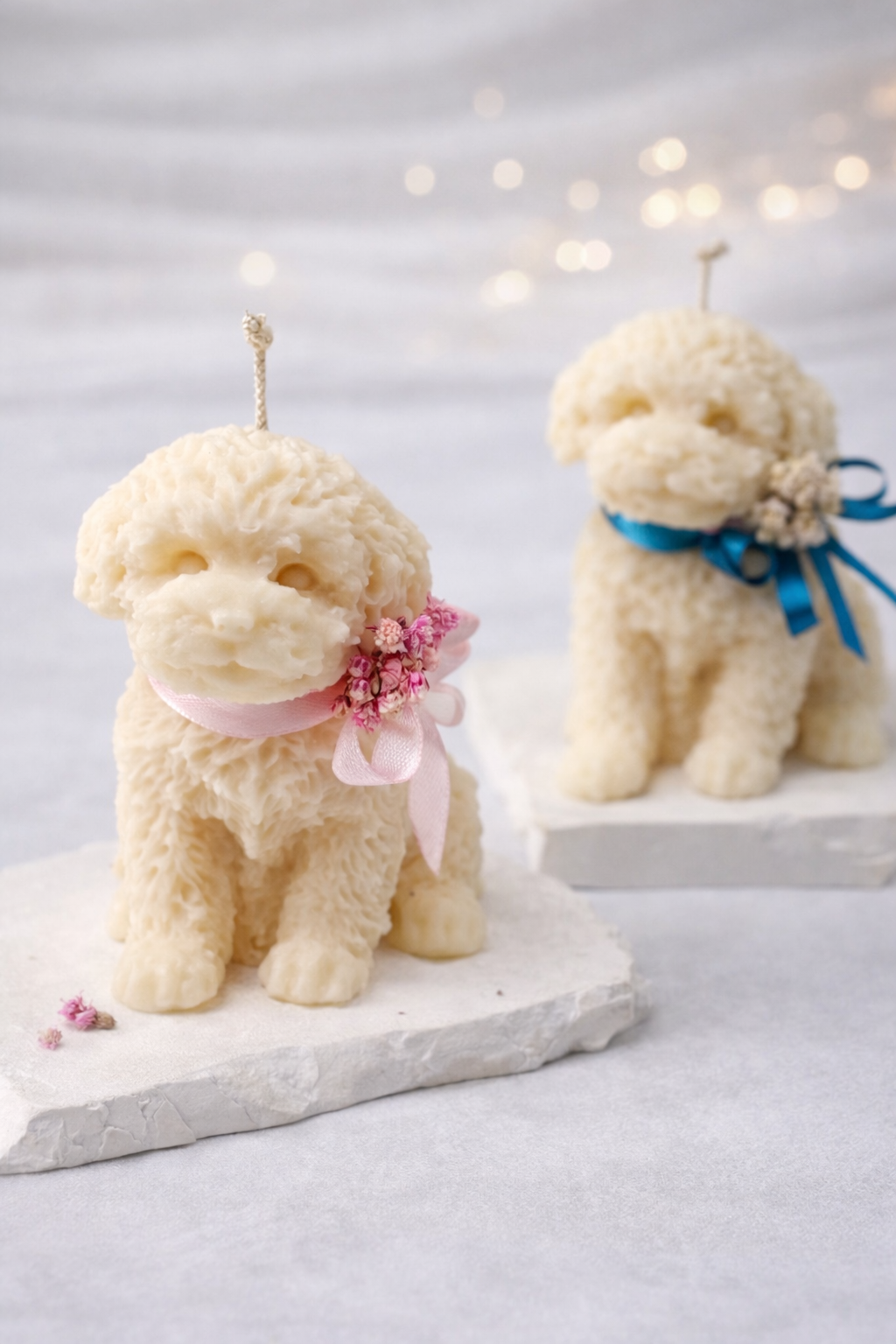 Hunde-Kerze aus Rapswachs – nachhaltige Kerze handgemacht Standkerze Floma Candle & More