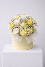 Kerzenblumenstrauß Tulpe Lemon Flowerbox Floma Candle & More