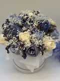 Kerzenblumenstrauss Tulpe Blue Flowerbox Floma Candle & More