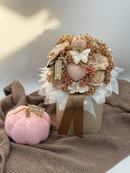 Kerzenblumenstrauß aus Rapswachs „ Pure Beige“ Flowerbox Floma Candle & More